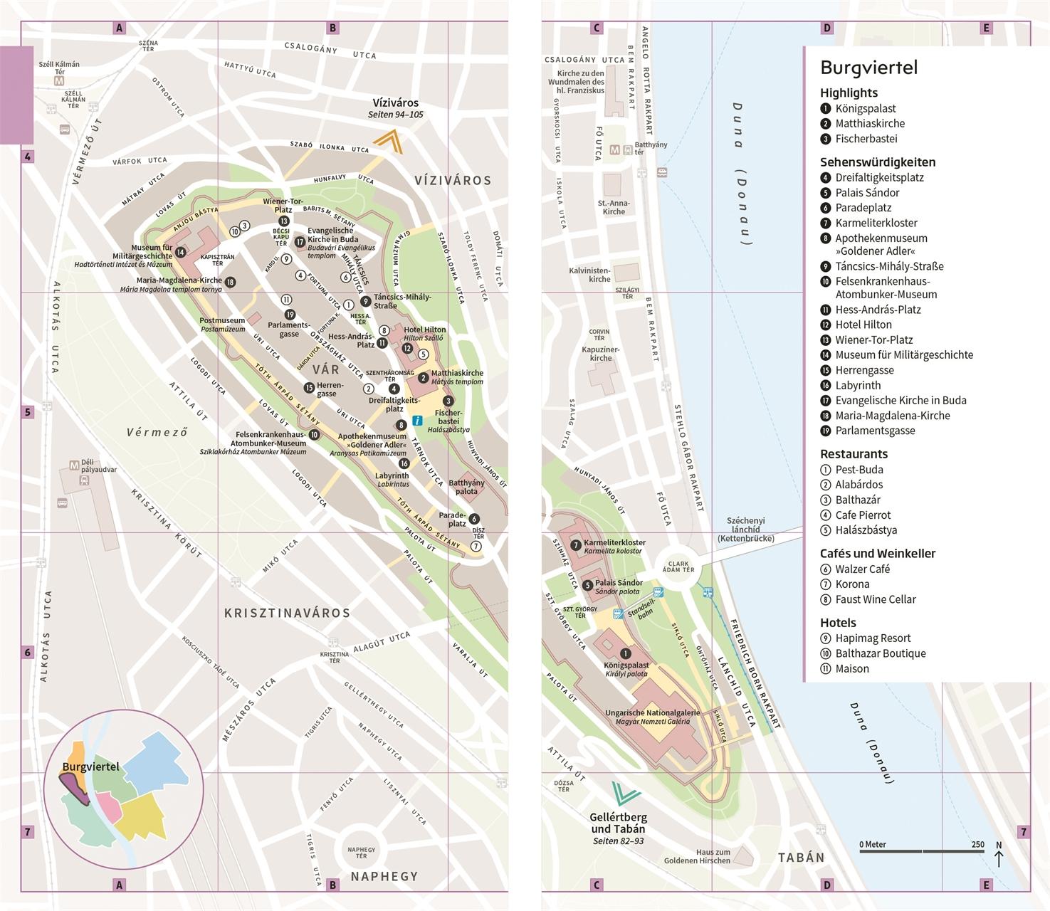 Beispielinhalt (Bild) Vis-à-Vis Reiseführer Budapest