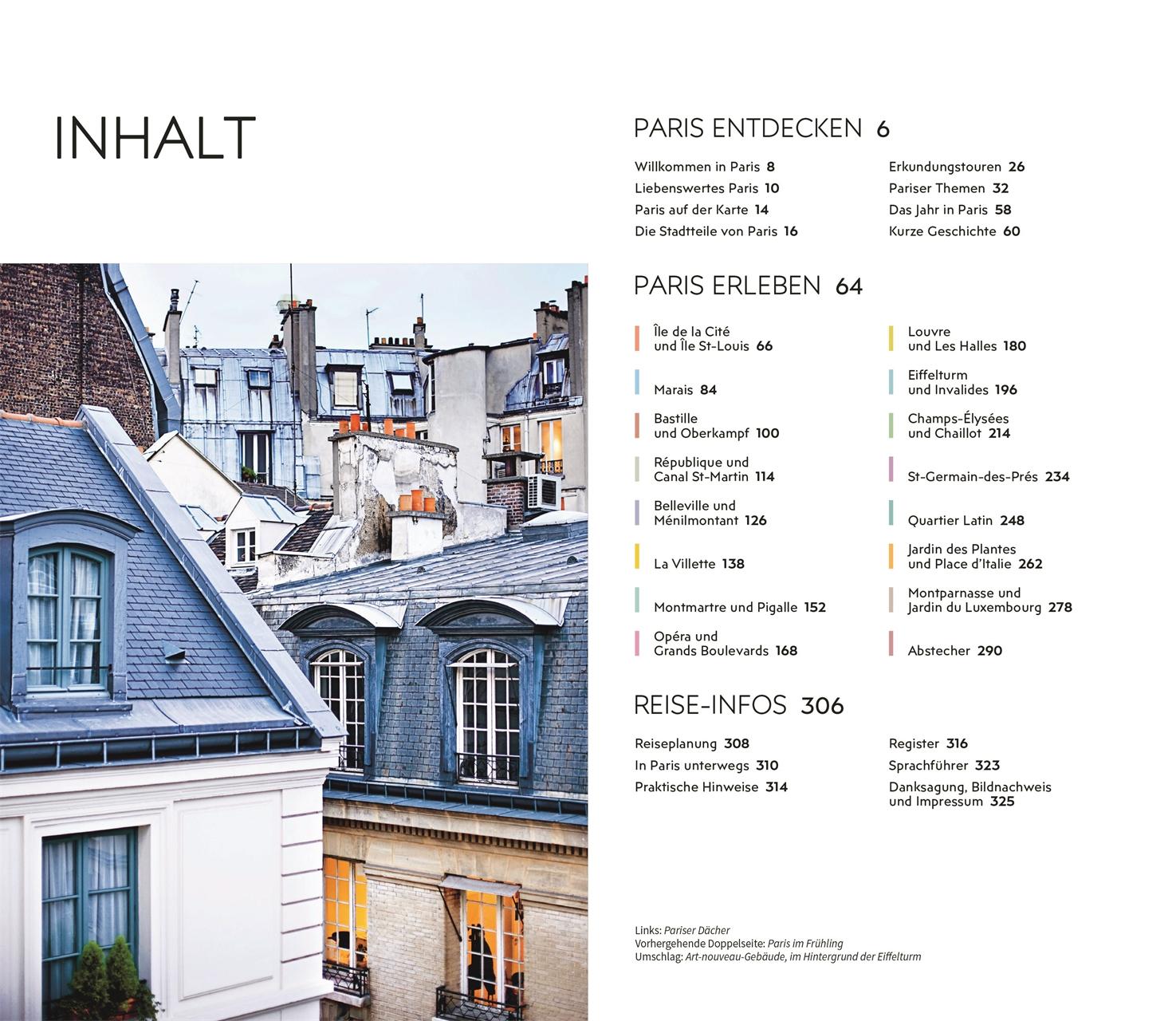 Beispielinhalt (Bild) Vis-à-Vis Reiseführer Paris