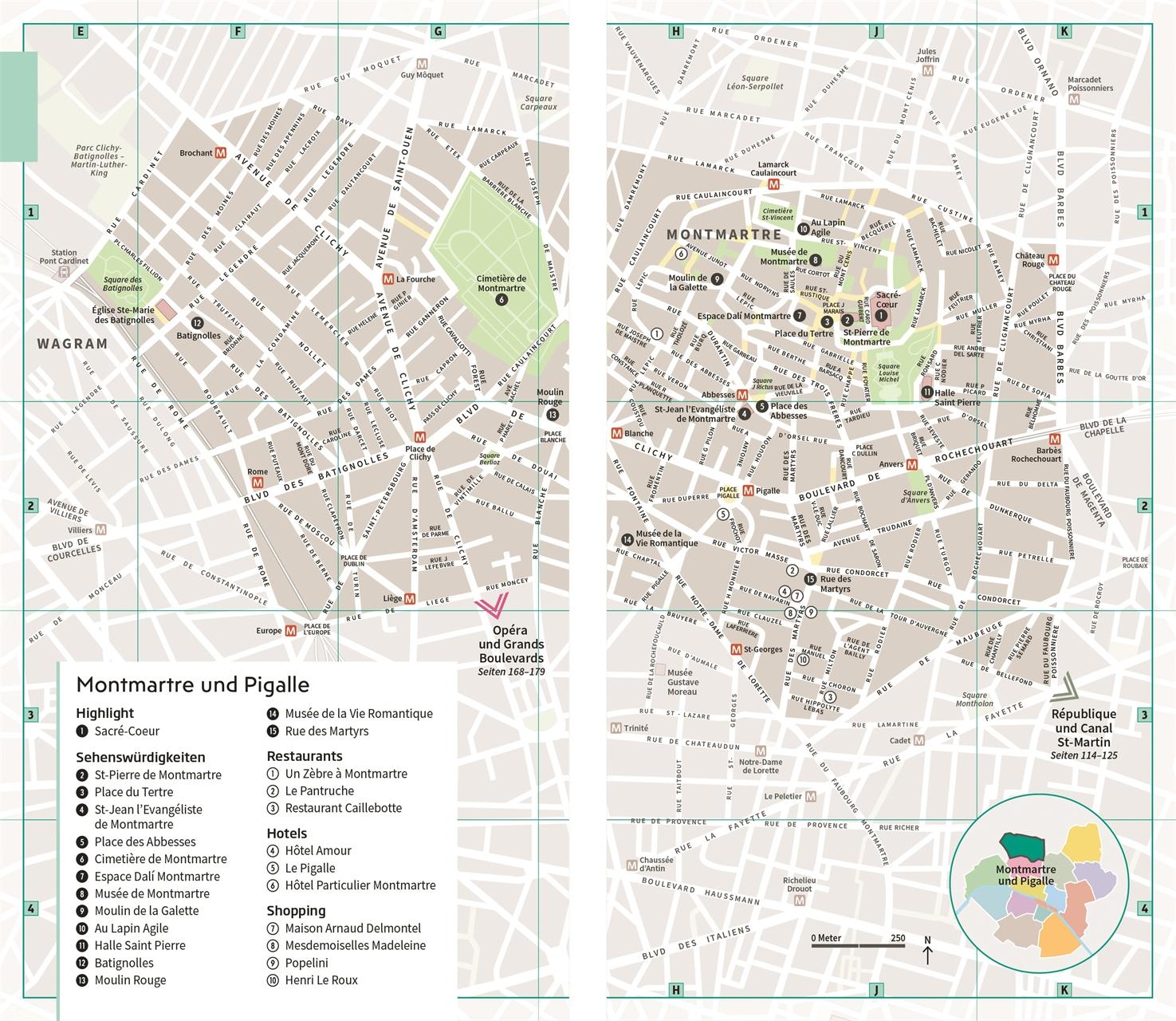 Beispielinhalt (Bild) Vis-à-Vis Reiseführer Paris