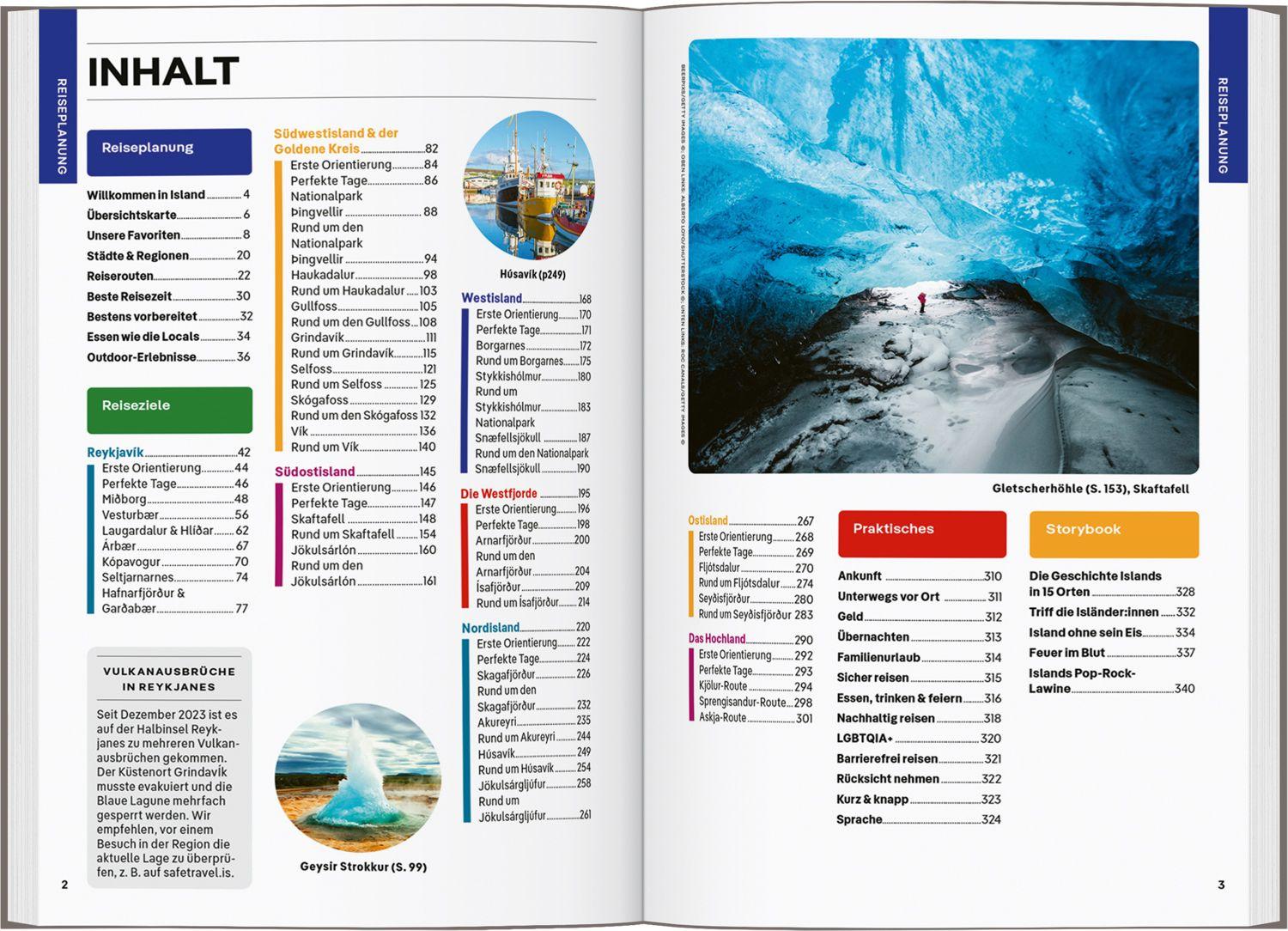 Beispielinhalt (Bild) LONELY PLANET Reiseführer Island