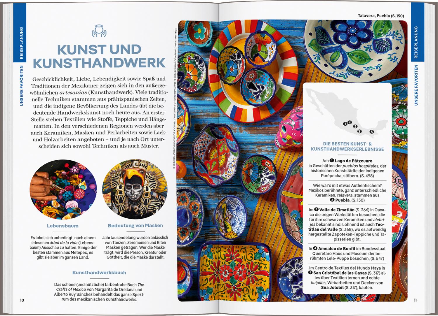 Beispielinhalt (Bild) LONELY PLANET Reiseführer Mexiko