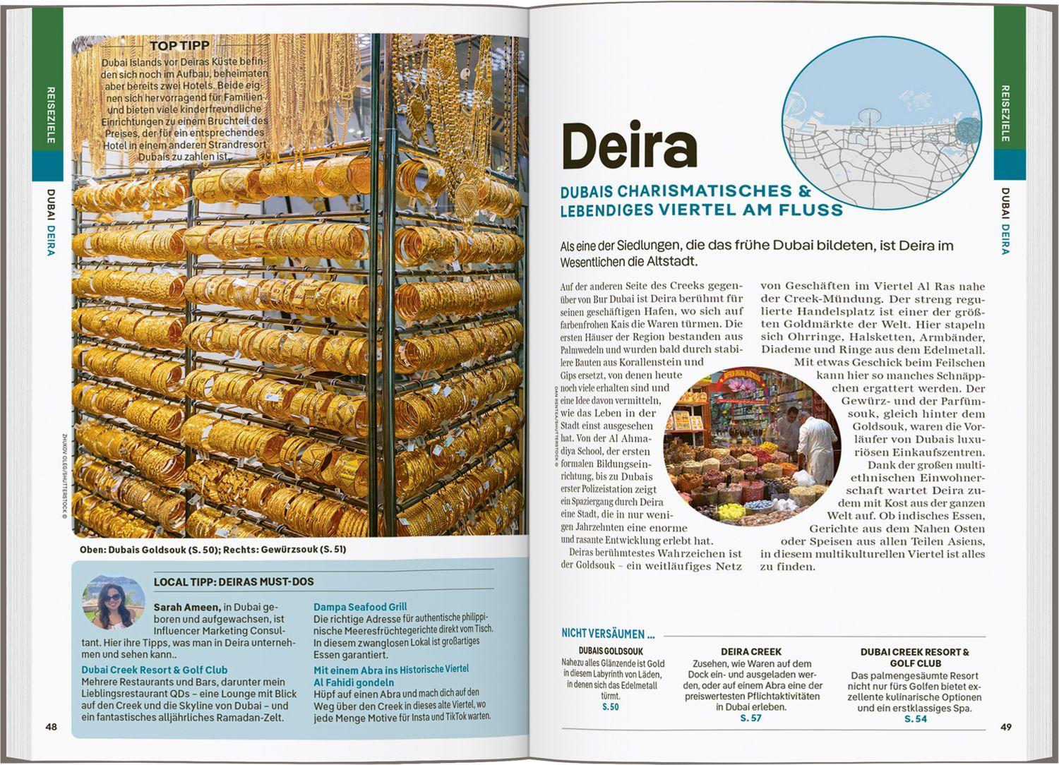 Beispielinhalt (Bild) LONELY PLANET Reiseführer Dubai & Abu Dhabi