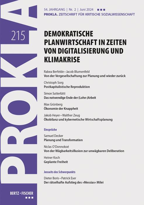 Vorderes Coverbild Demokratische Planwirtschaft in Zeiten von Digitalisierung und Klimakrise