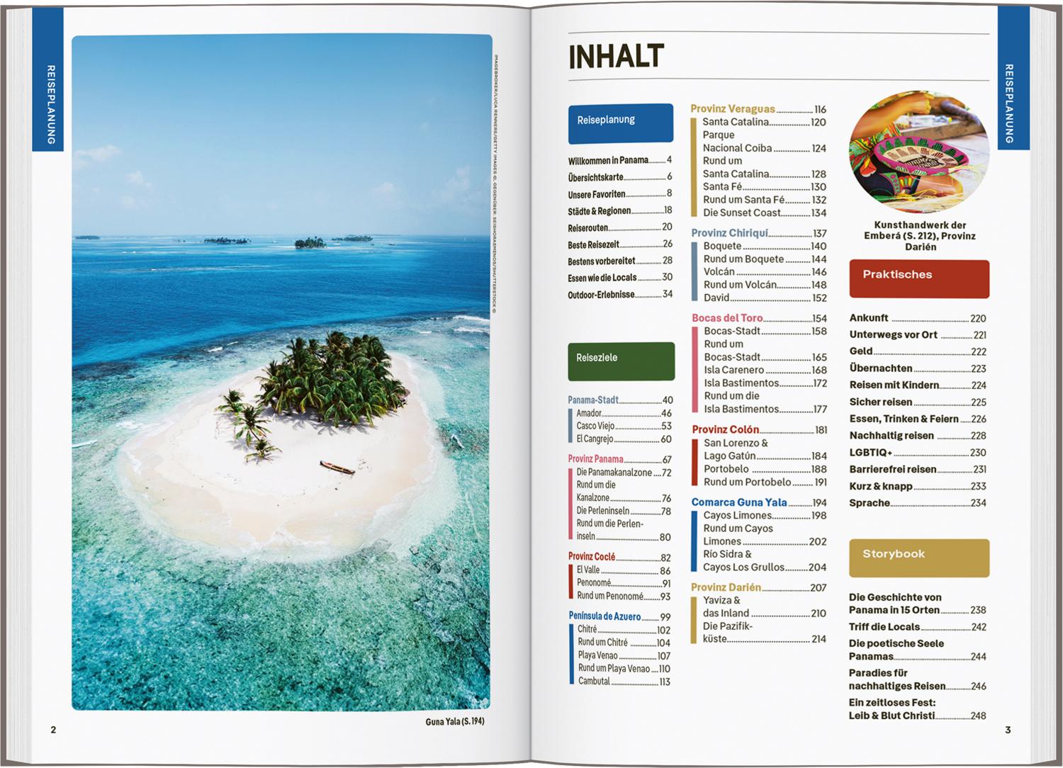 Beispielinhalt (Bild) LONELY PLANET Reiseführer Panama
