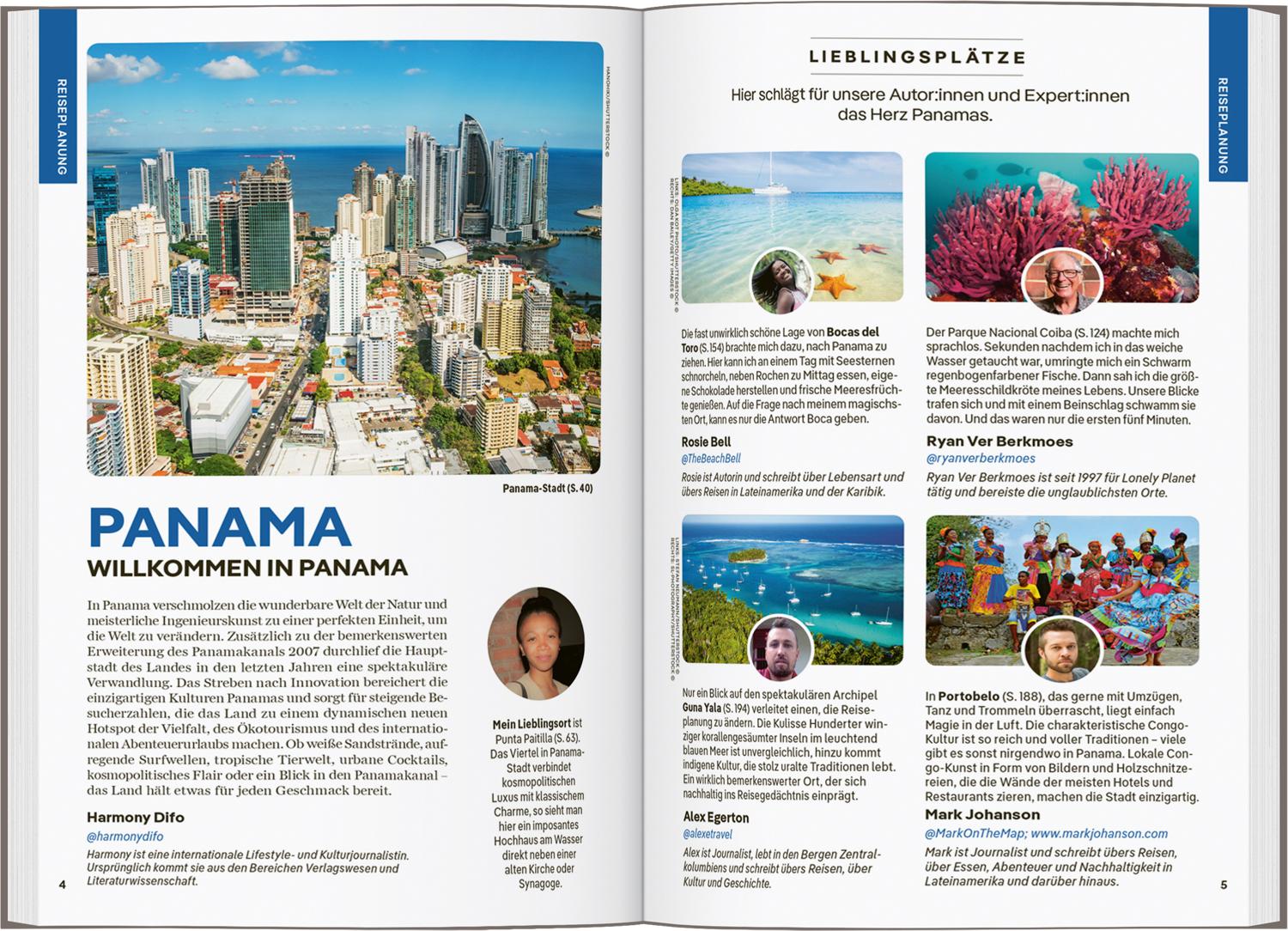 Beispielinhalt (Bild) LONELY PLANET Reiseführer Panama