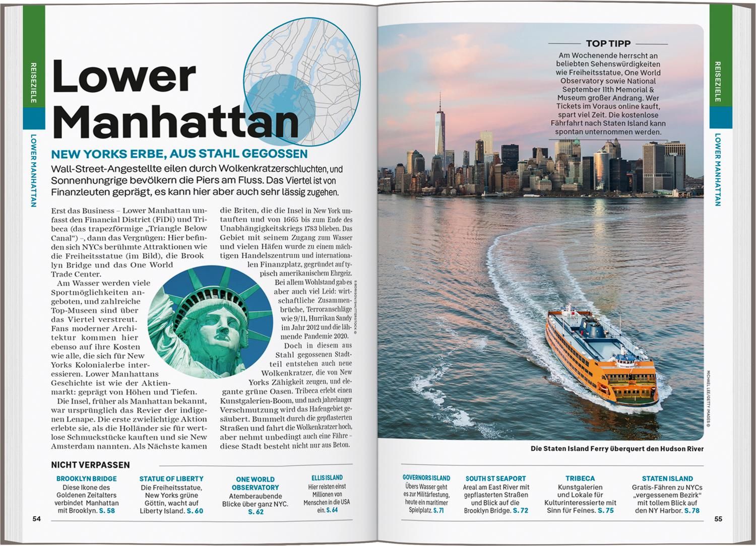 Beispielinhalt (Bild) LONELY PLANET Reiseführer New York