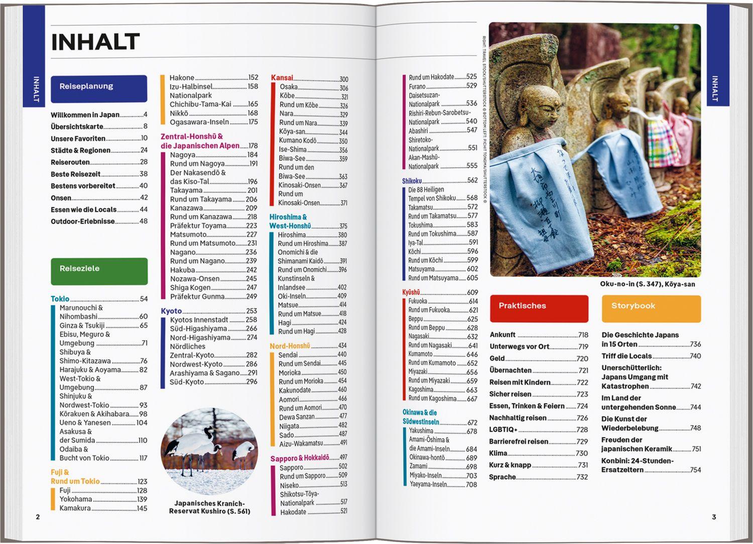 Beispielinhalt (Bild) LONELY PLANET Reiseführer Japan