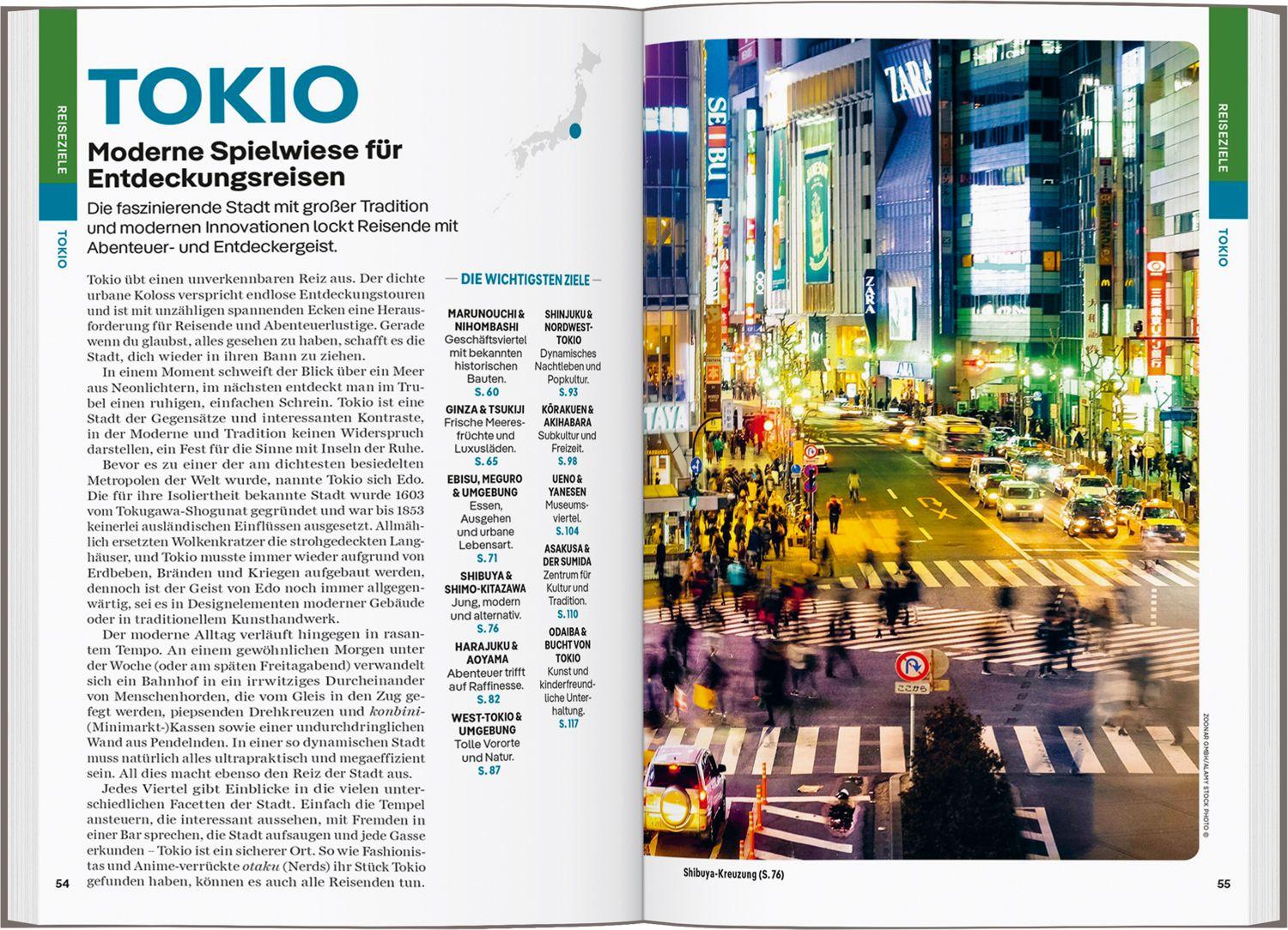 Beispielinhalt (Bild) LONELY PLANET Reiseführer Japan