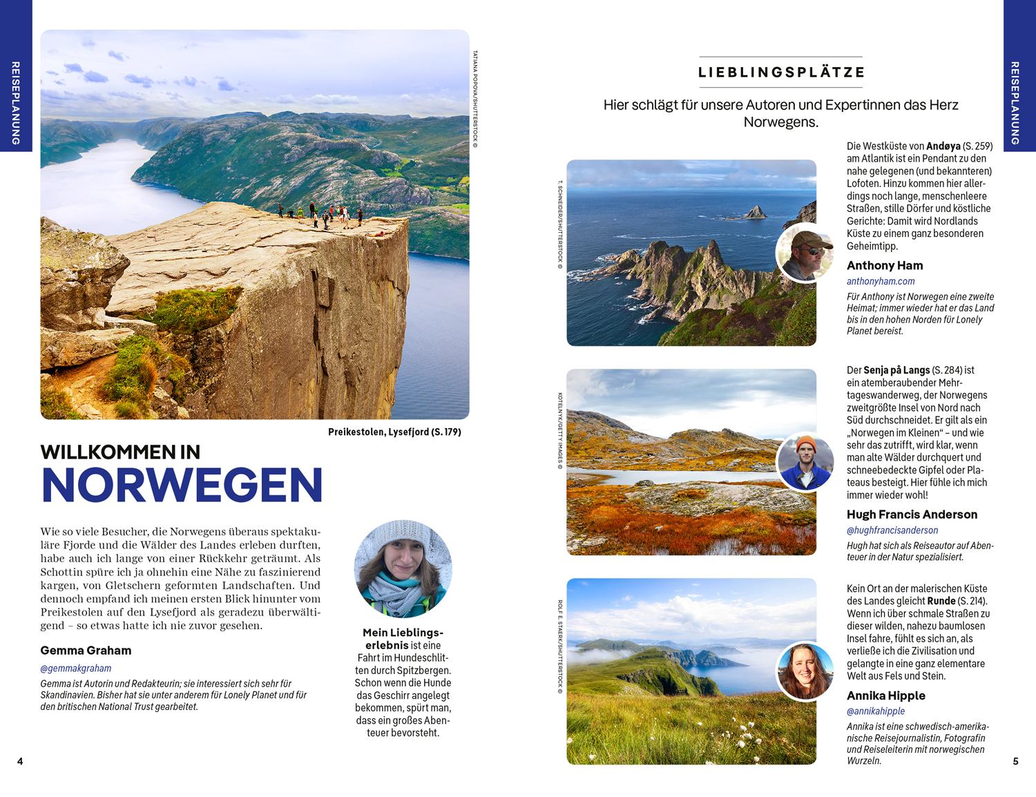 Beispielinhalt (Bild) LONELY PLANET Reiseführer Norwegen