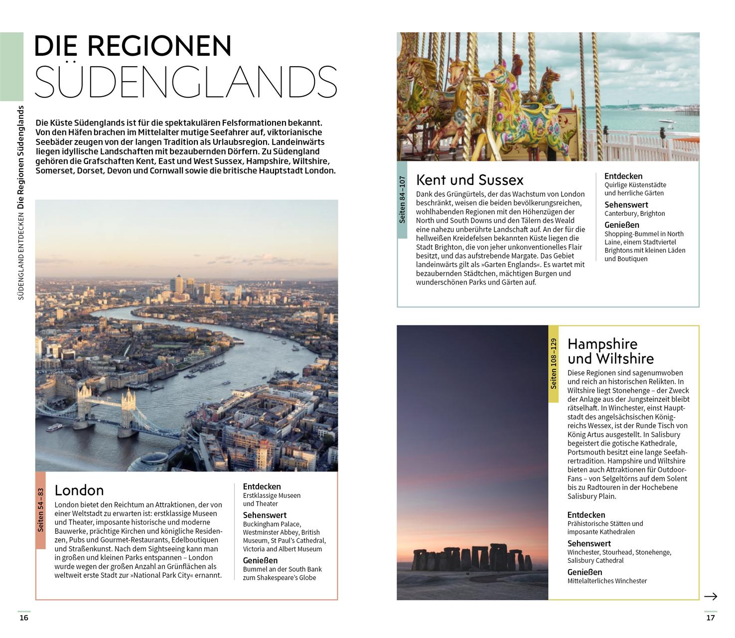 Beispielinhalt (Bild) Vis-à-Vis Reiseführer Südengland