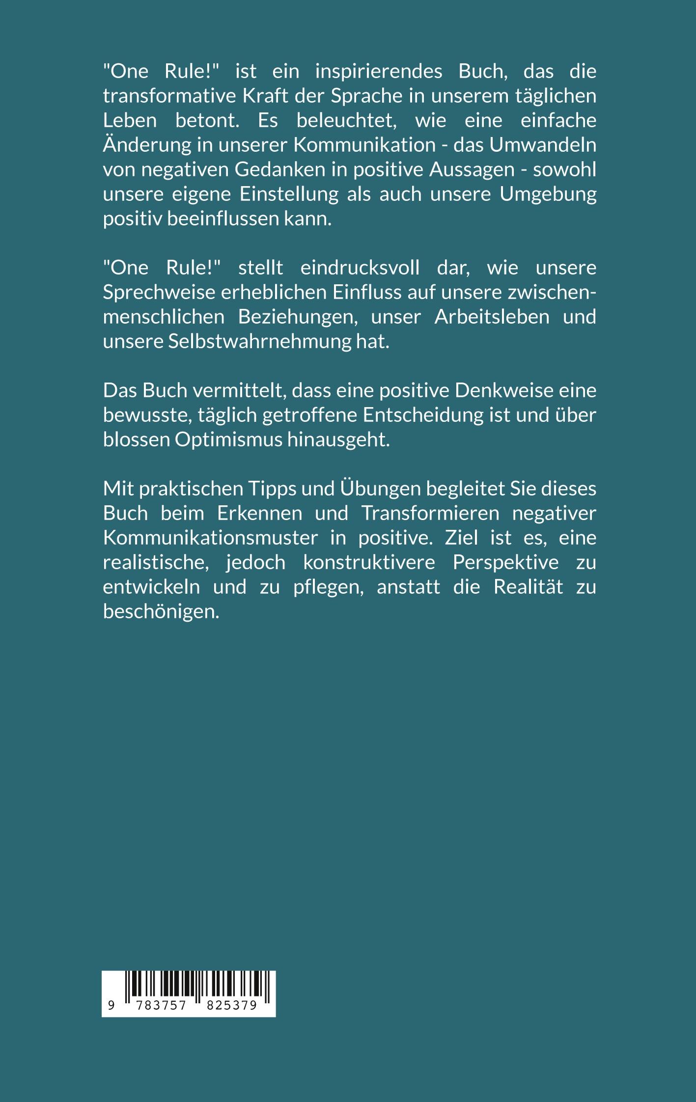 Rückseitencover One Rule!