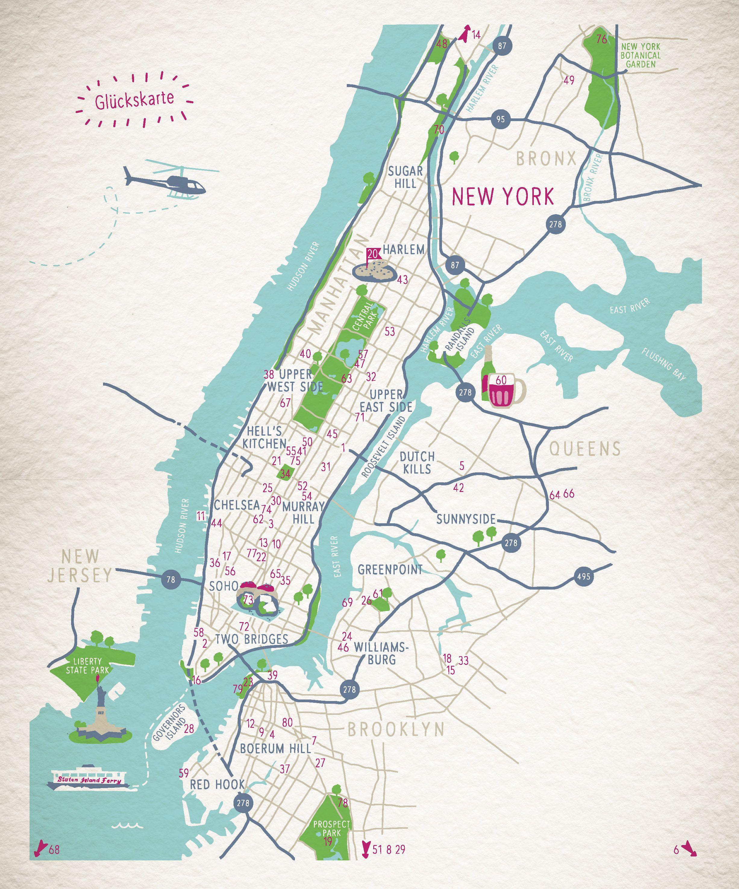 Beispielinhalt (Bild) Glücksorte in New York