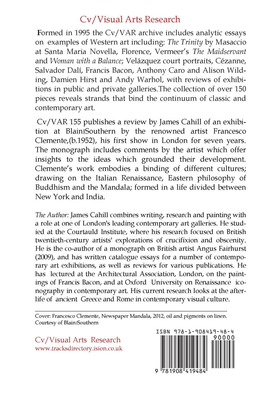 Rückseitencover Francesco Clemente