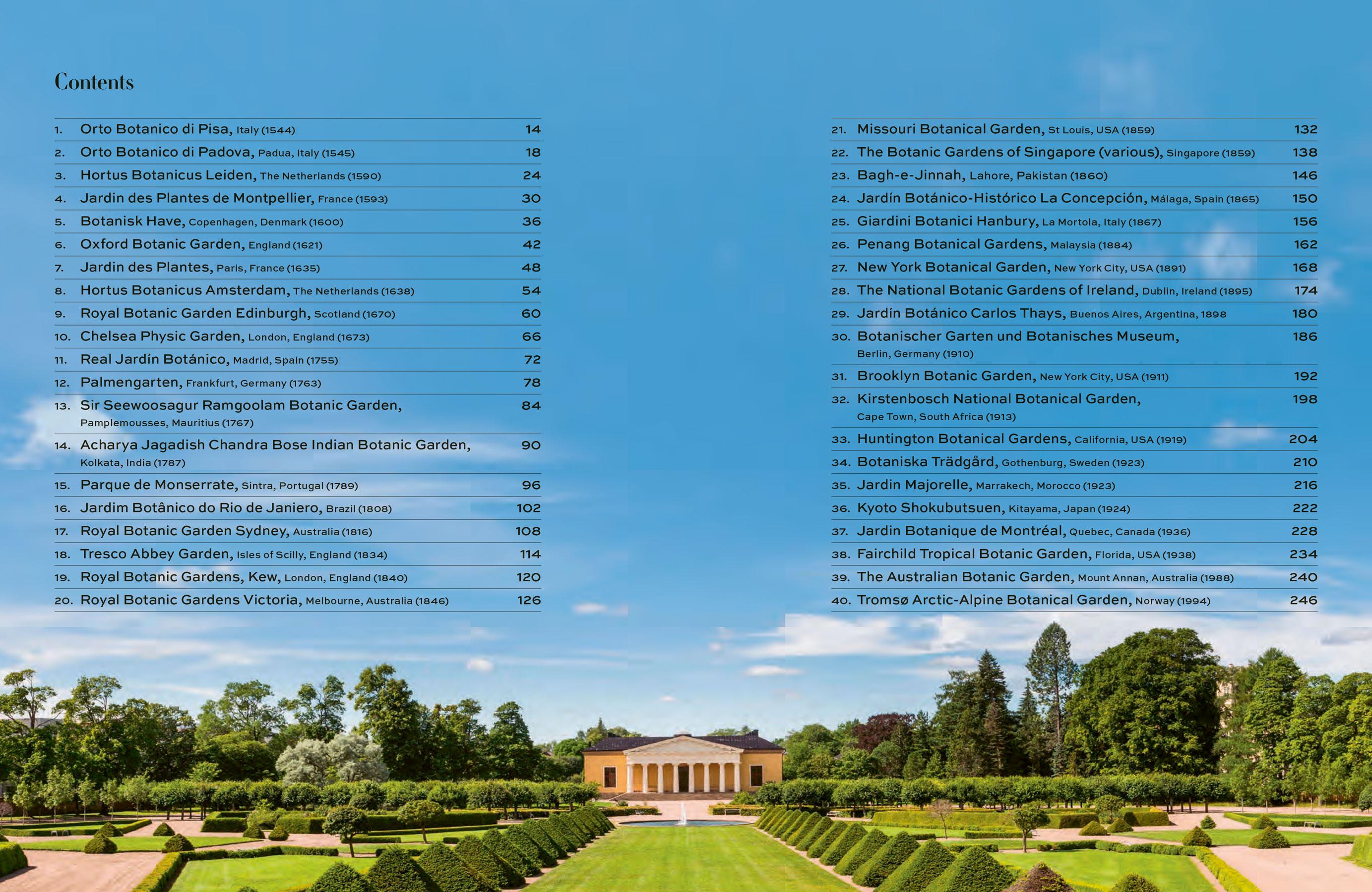 Beispielinhalt (Bild) Botanische Gärten der Welt