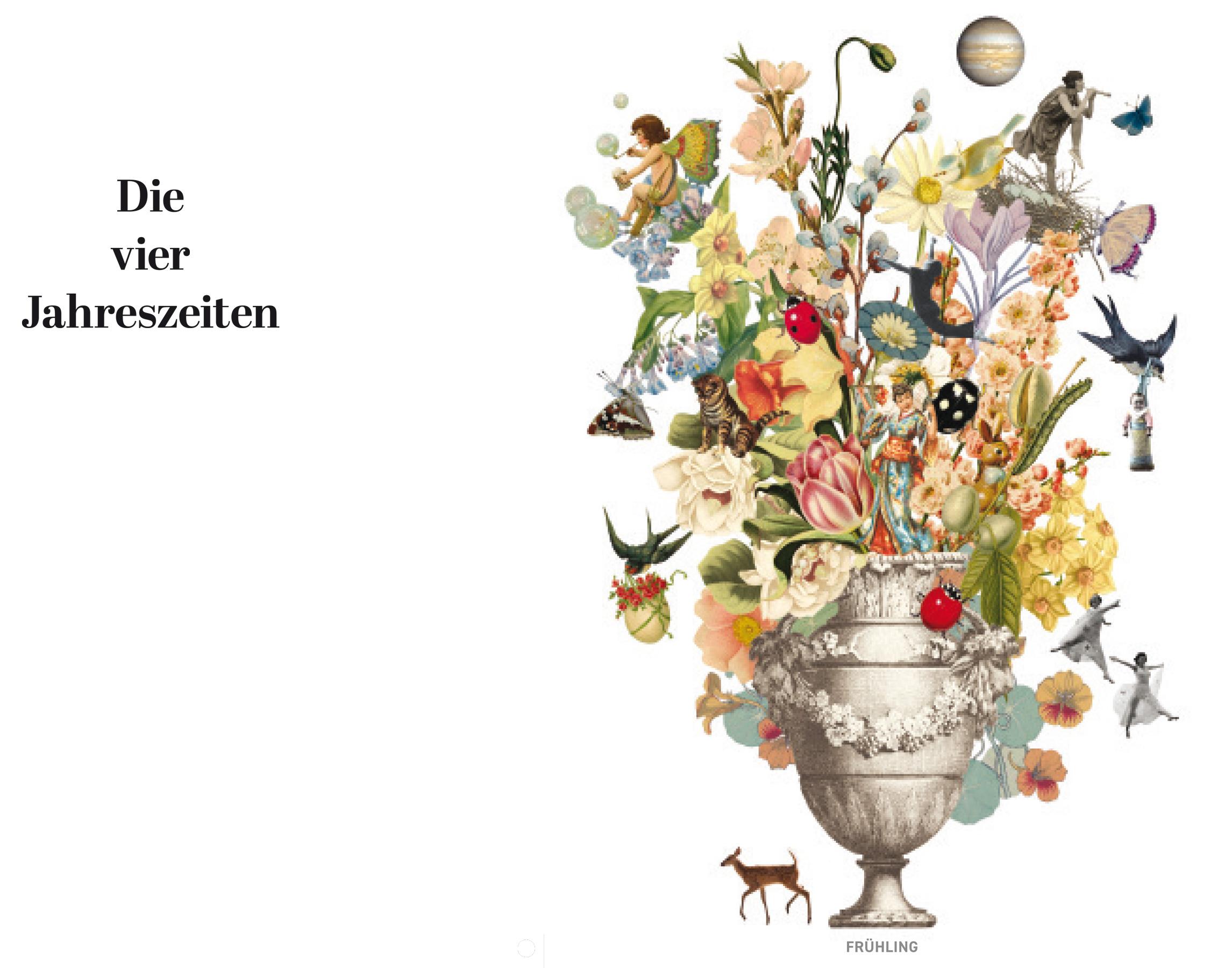 Beispielinhalt (Bild) Vier Jahreszeiten - Das Collage-Set