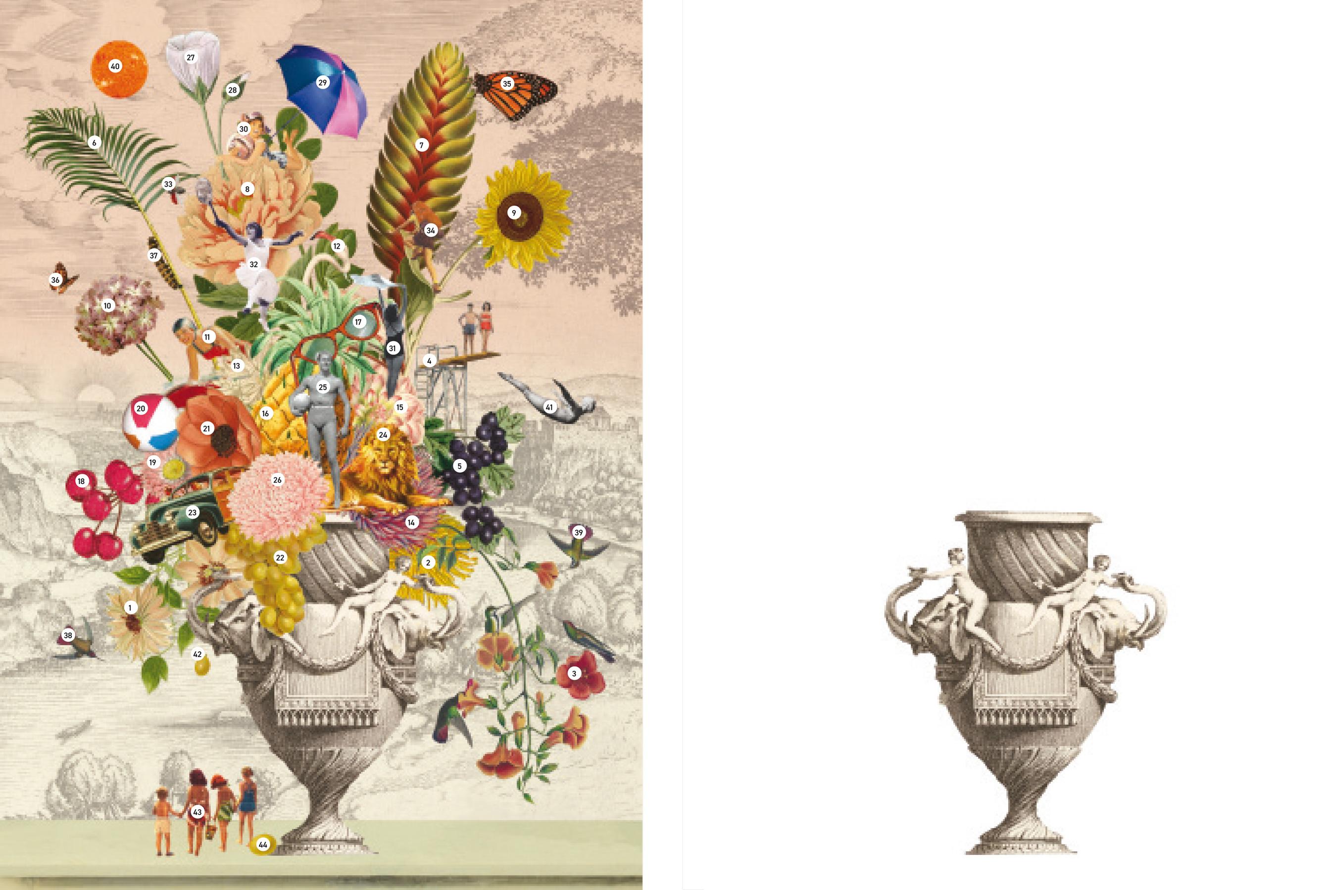 Beispielinhalt (Bild) Vier Jahreszeiten - Das Collage-Set