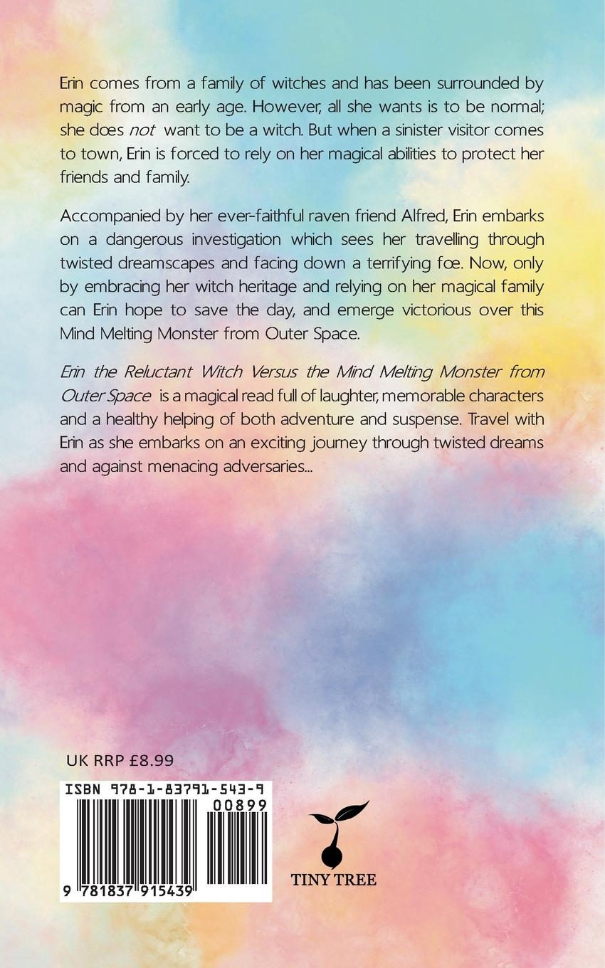 Rückseitencover Erin the Reluctant Witch Versus the Mind Melting Monster from Outer Space