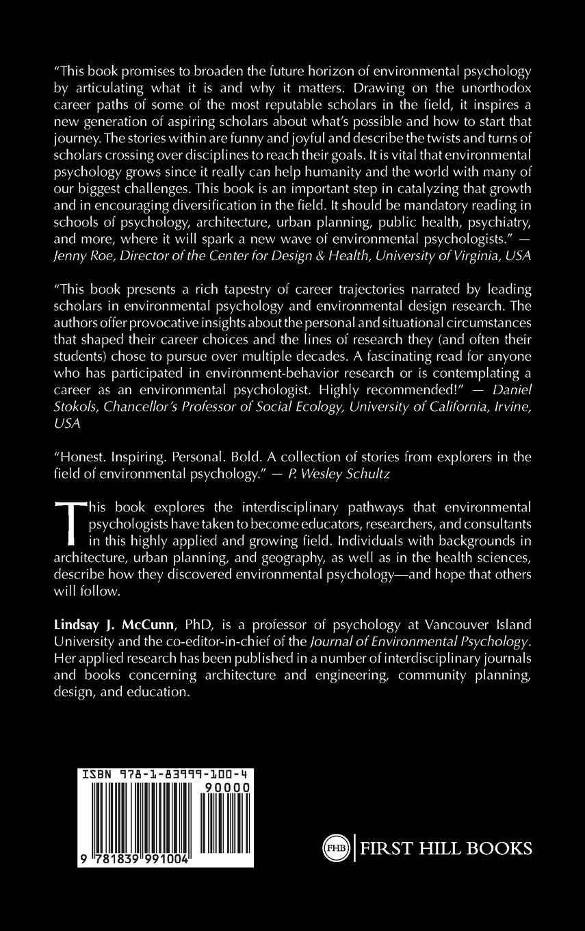 Rückseitencover Becoming an Environmental Psychologist