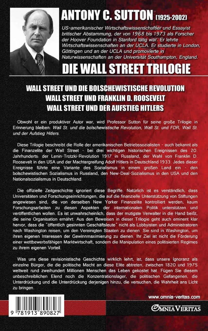 Rückseitencover Die Wall Street Trilogie