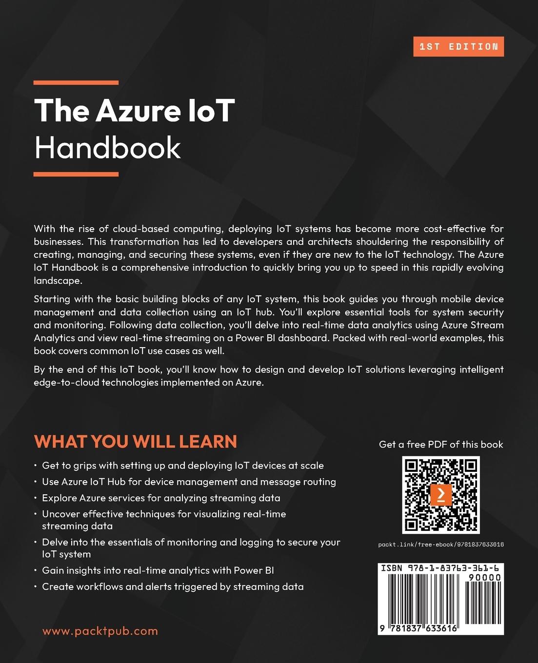 Rückseitencover The Azure IoT Handbook