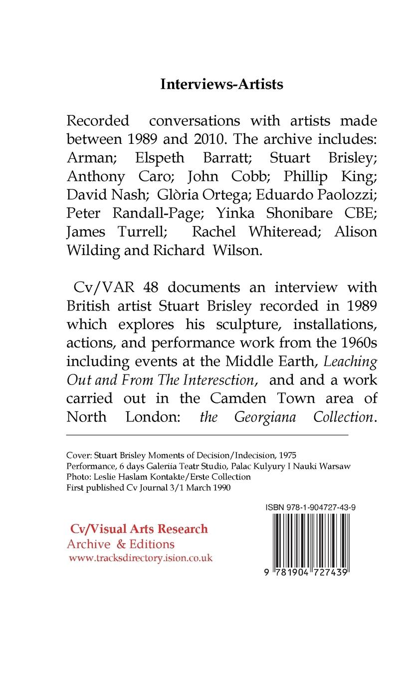 Rückseitencover Sculptors Discourse