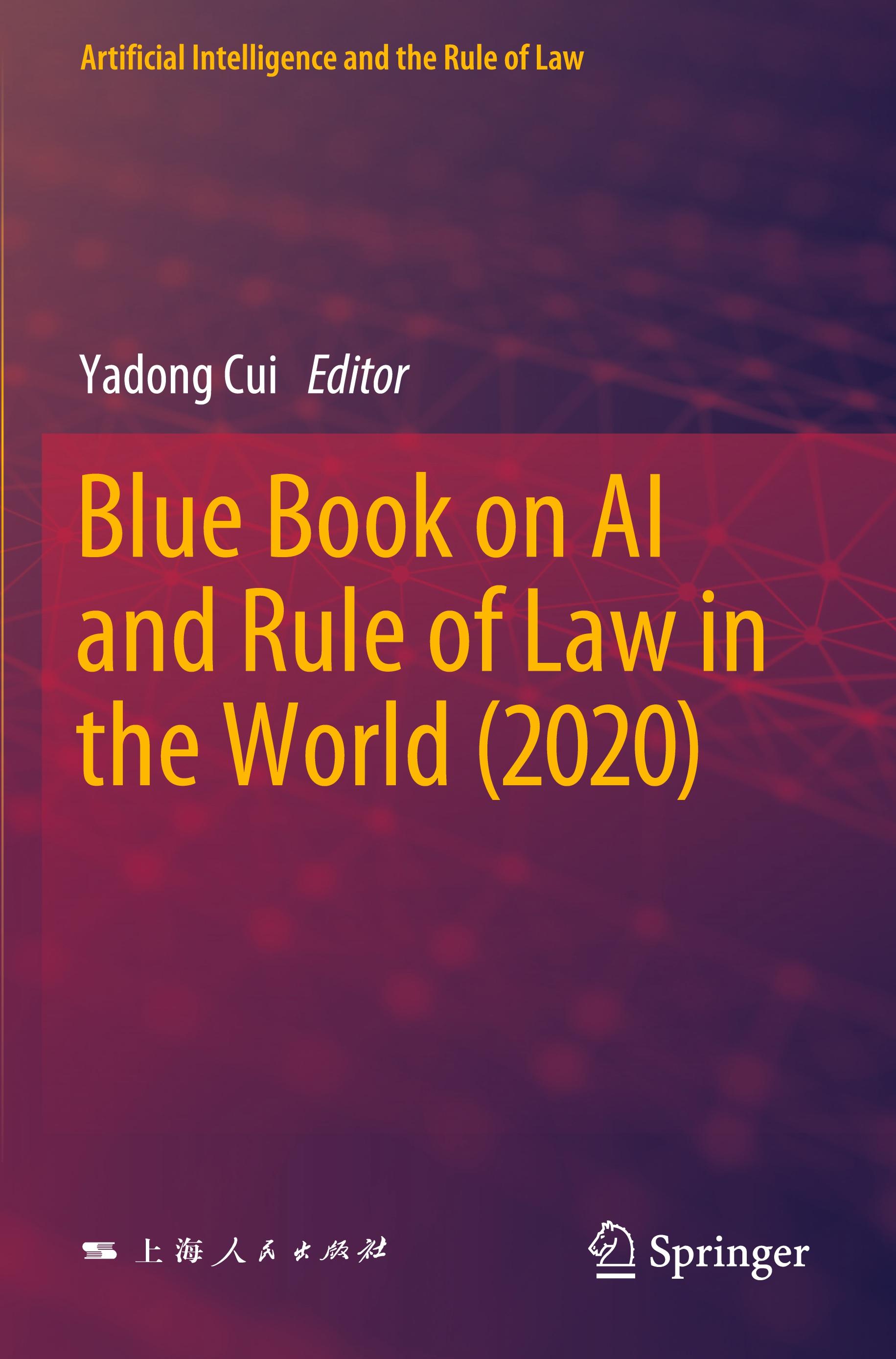 Vorderes Coverbild Blue Book on AI and Rule of Law in the World (2020)