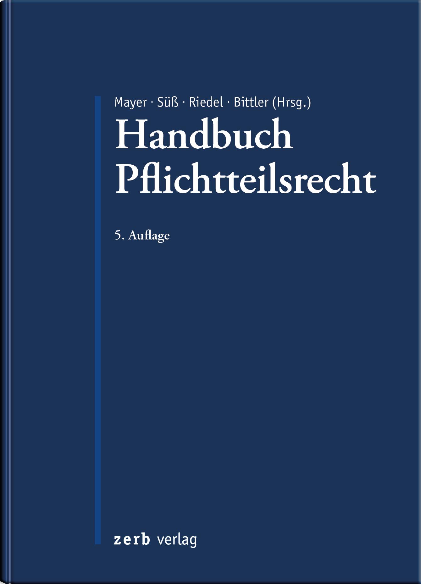Vorderes Coverbild Handbuch Pflichtteilsrecht
