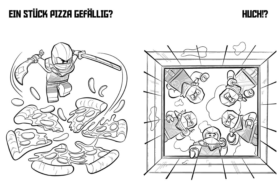 Beispielinhalt (Bild) LEGO® NINJAGO® - Malspass