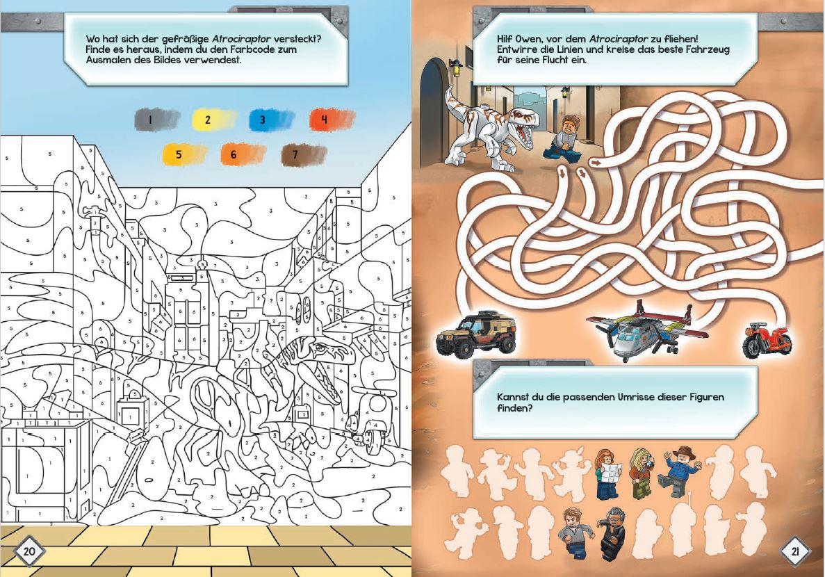 Beispielinhalt (Bild) LEGO® Jurassic World(TM) - Rätselspaß in Jurassic World