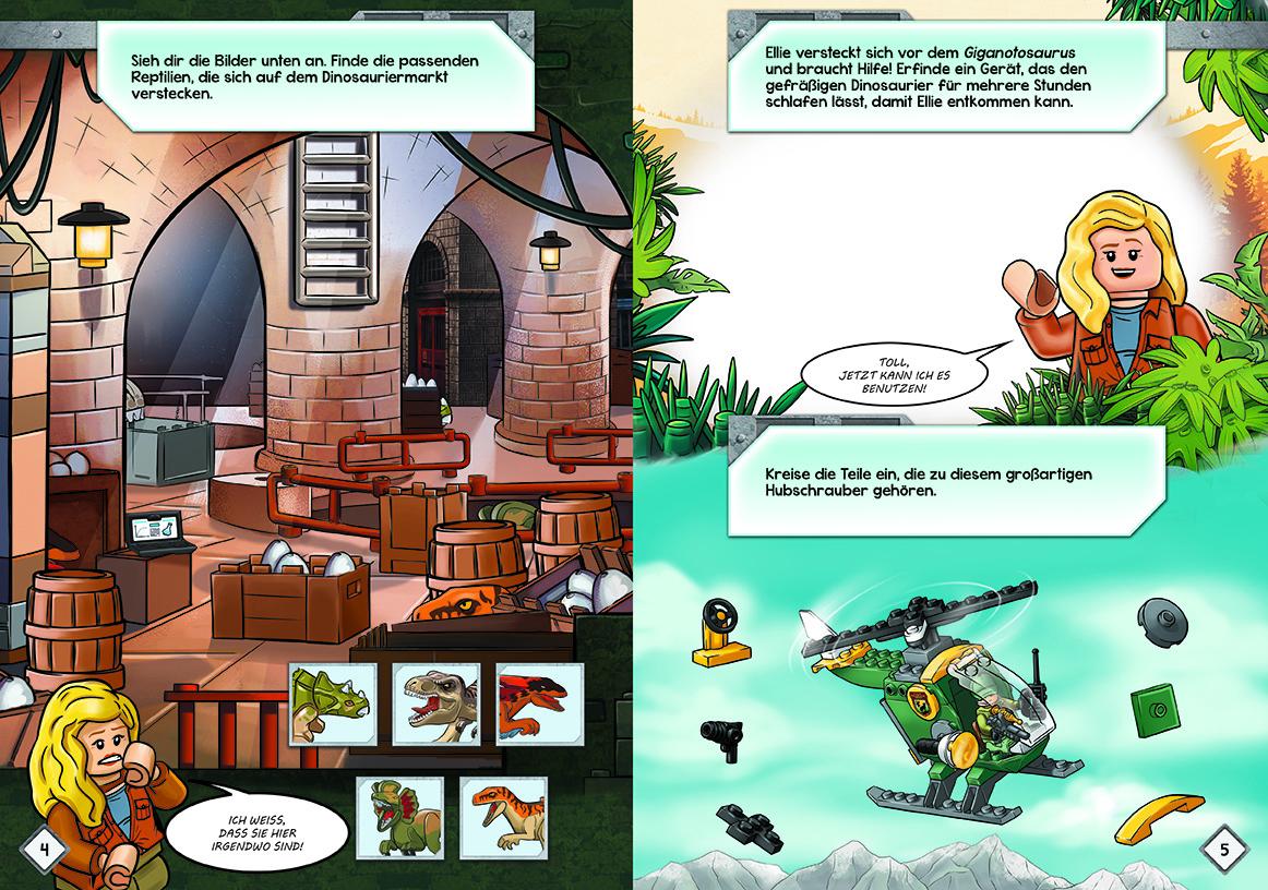 Beispielinhalt (Bild) LEGO® Jurassic World(TM) - Rätselspaß in Jurassic World