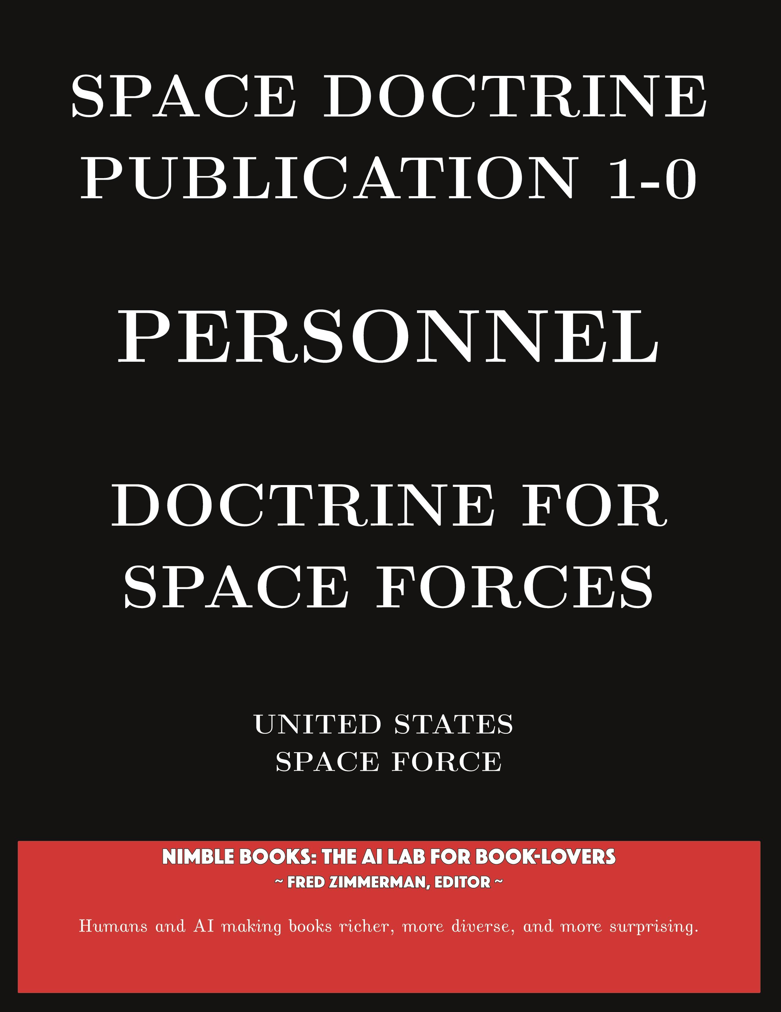 Vorderes Coverbild Space Doctrine Publication 1-0 Personnel