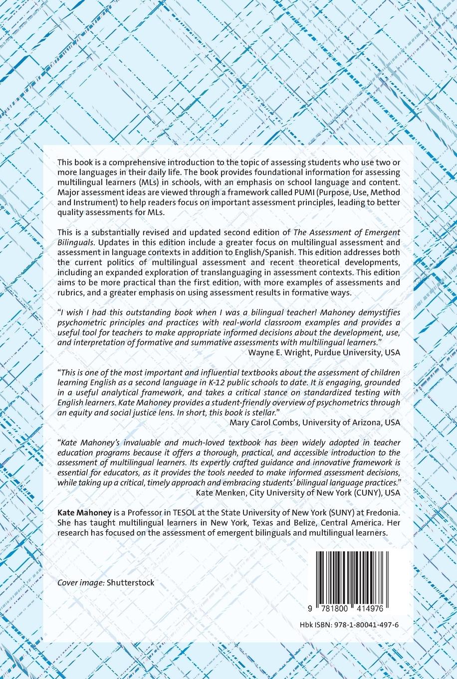 Rückseitencover The Assessment of Multilingual Learners
