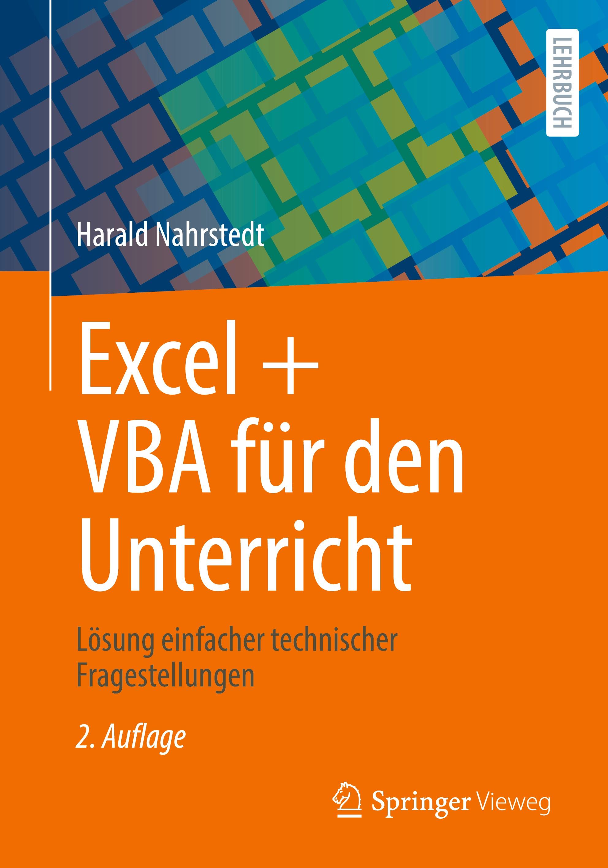 Vorderes Coverbild Excel + VBA für den Unterricht