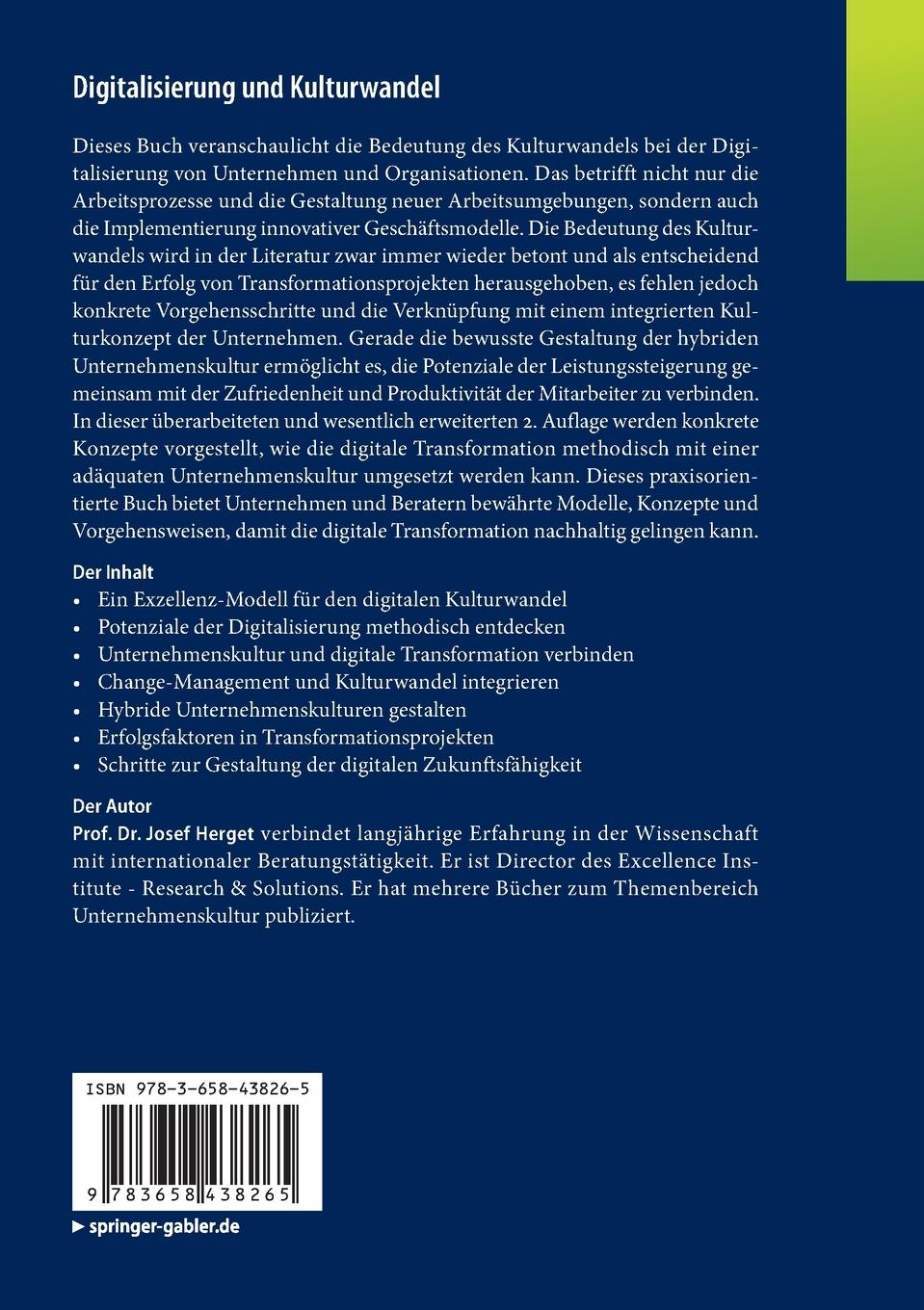 Rückseitencover Digitalisierung und Kulturwandel