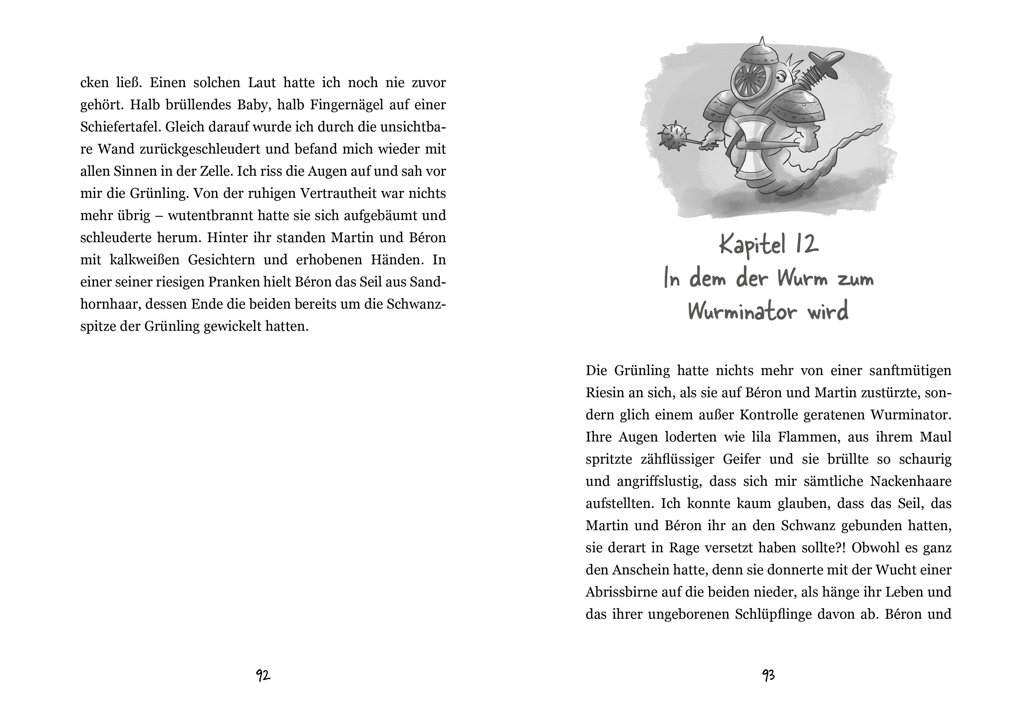 Beispielinhalt (Bild) Mein geheimes Leben als Monsterjäger - Warum du niemals an einem Riesenwurm hängen solltest