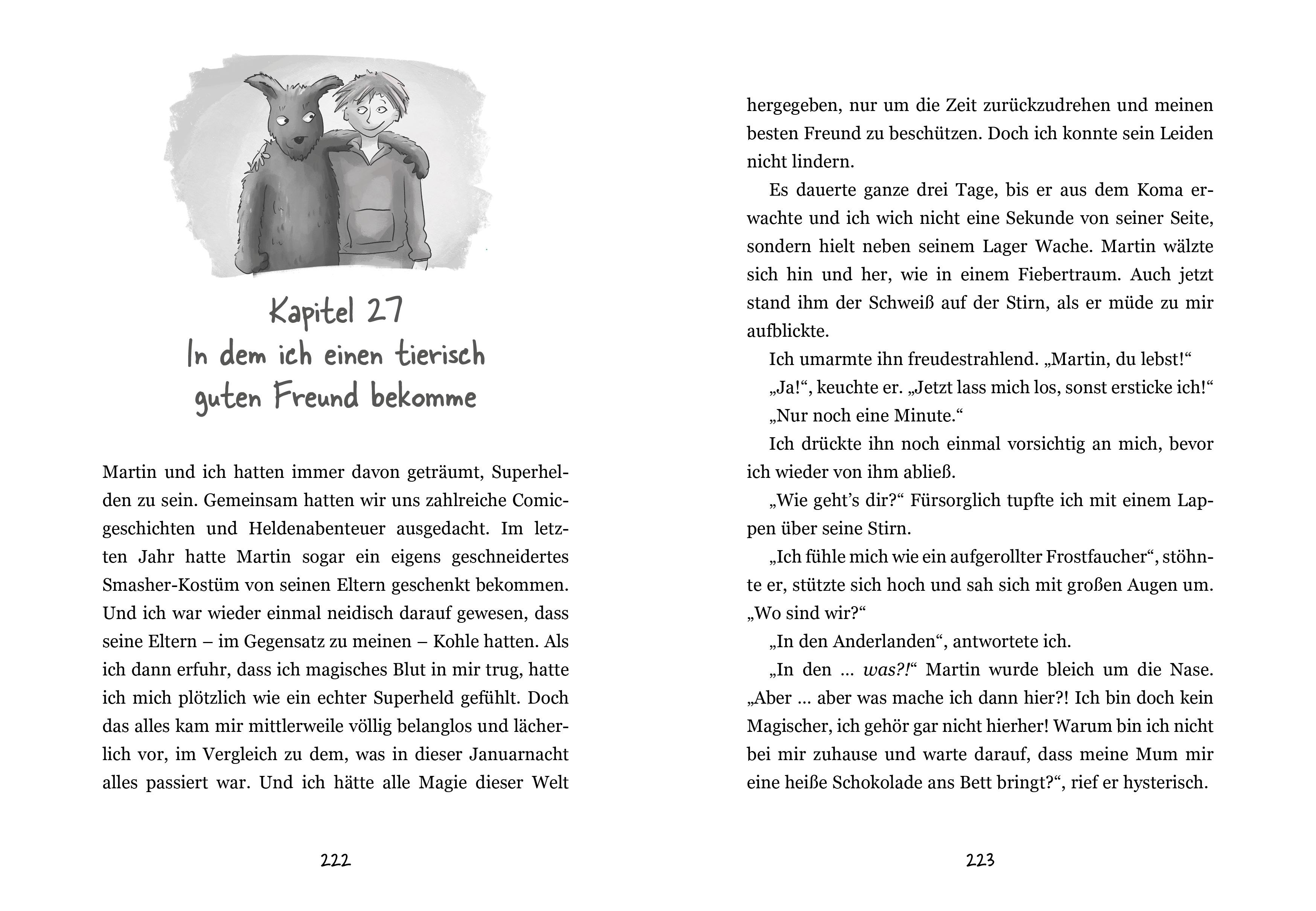 Beispielinhalt (Bild) Mein geheimes Leben als Monsterjäger - Warum du niemals an einem Riesenwurm hängen solltest