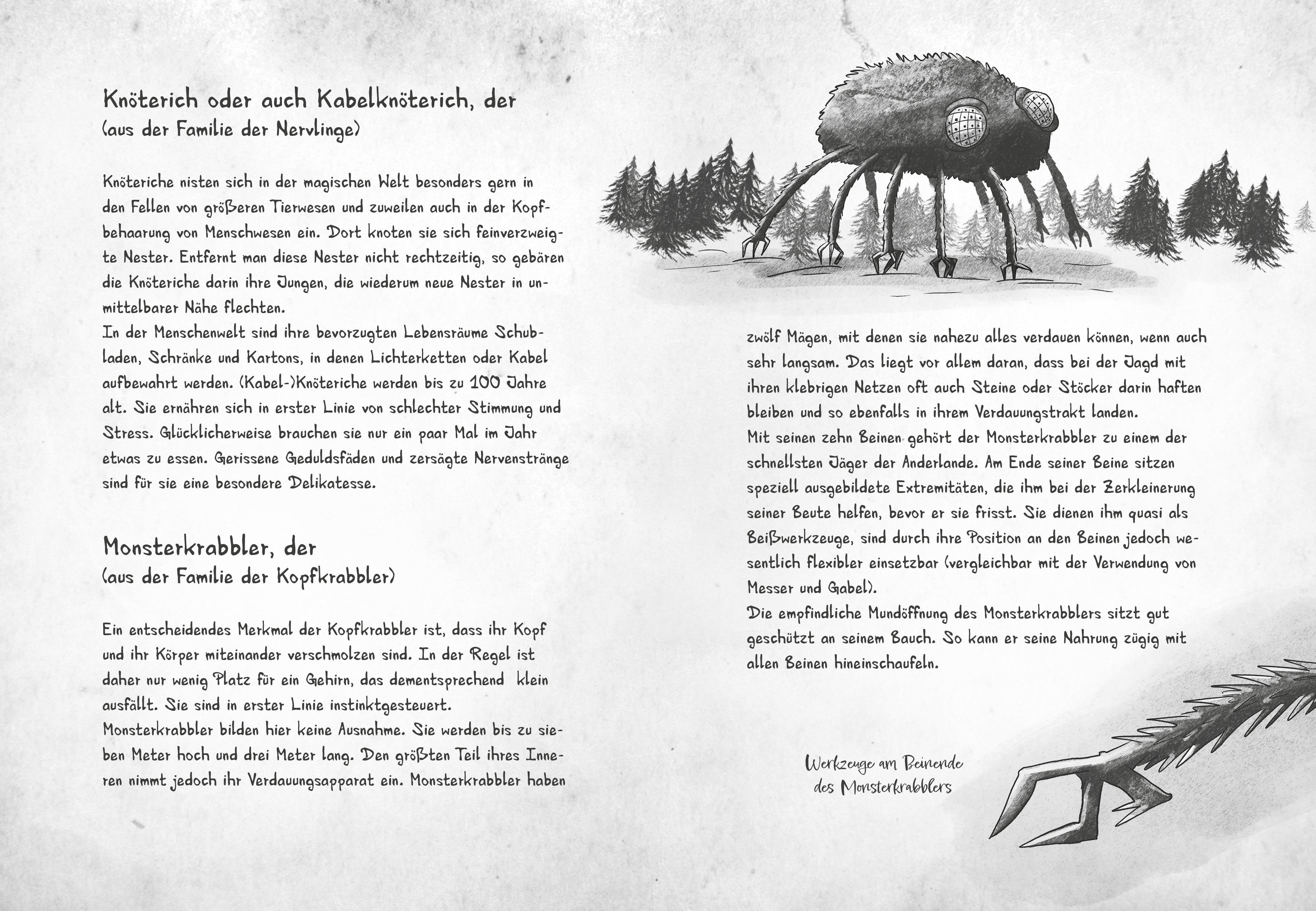 Beispielinhalt (Bild) Mein geheimes Leben als Monsterjäger - Warum du niemals an einem Riesenwurm hängen solltest