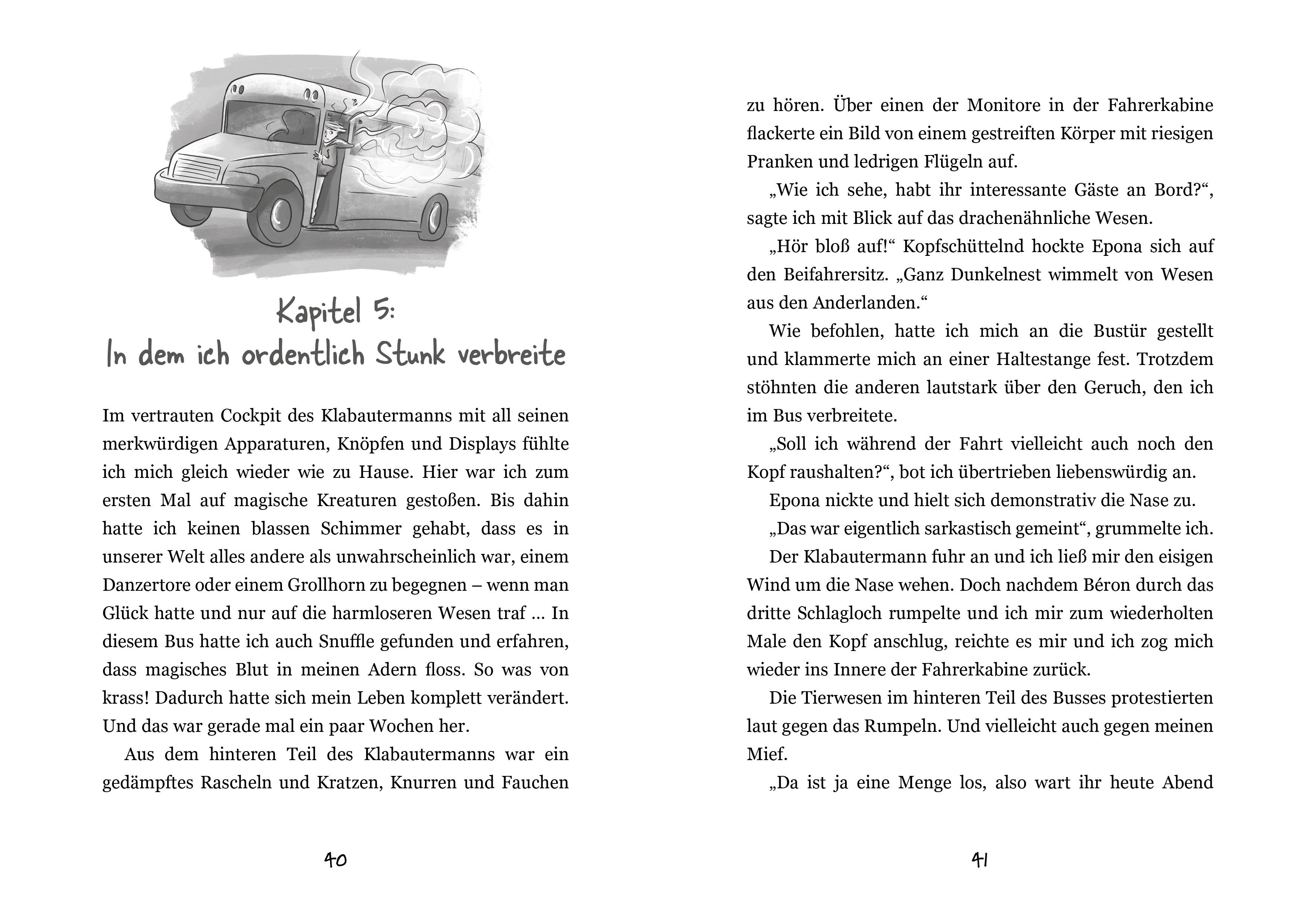 Beispielinhalt (Bild) Mein geheimes Leben als Monsterjäger - Warum du niemals an einem Riesenwurm hängen solltest