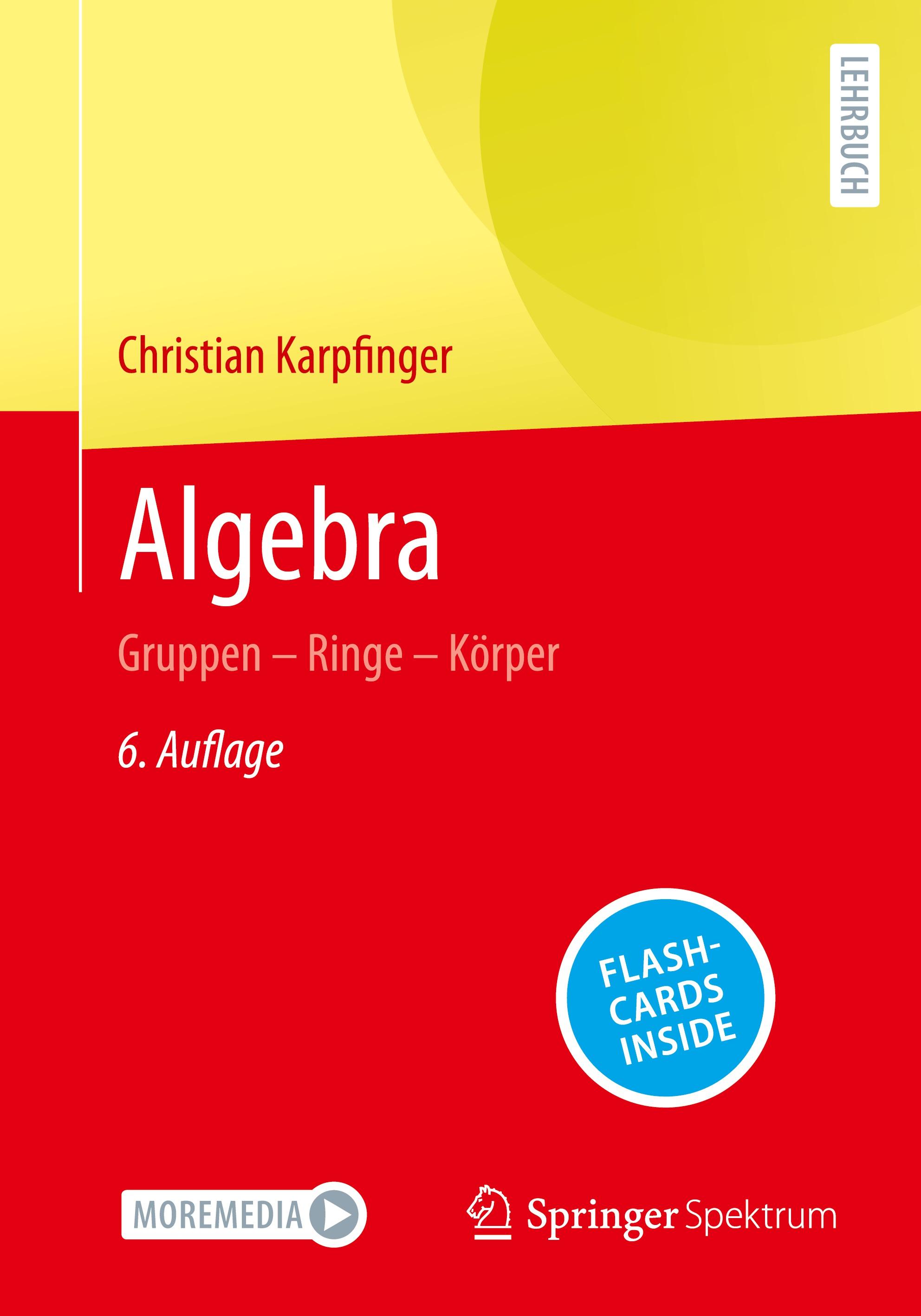 Vorderes Coverbild Algebra
