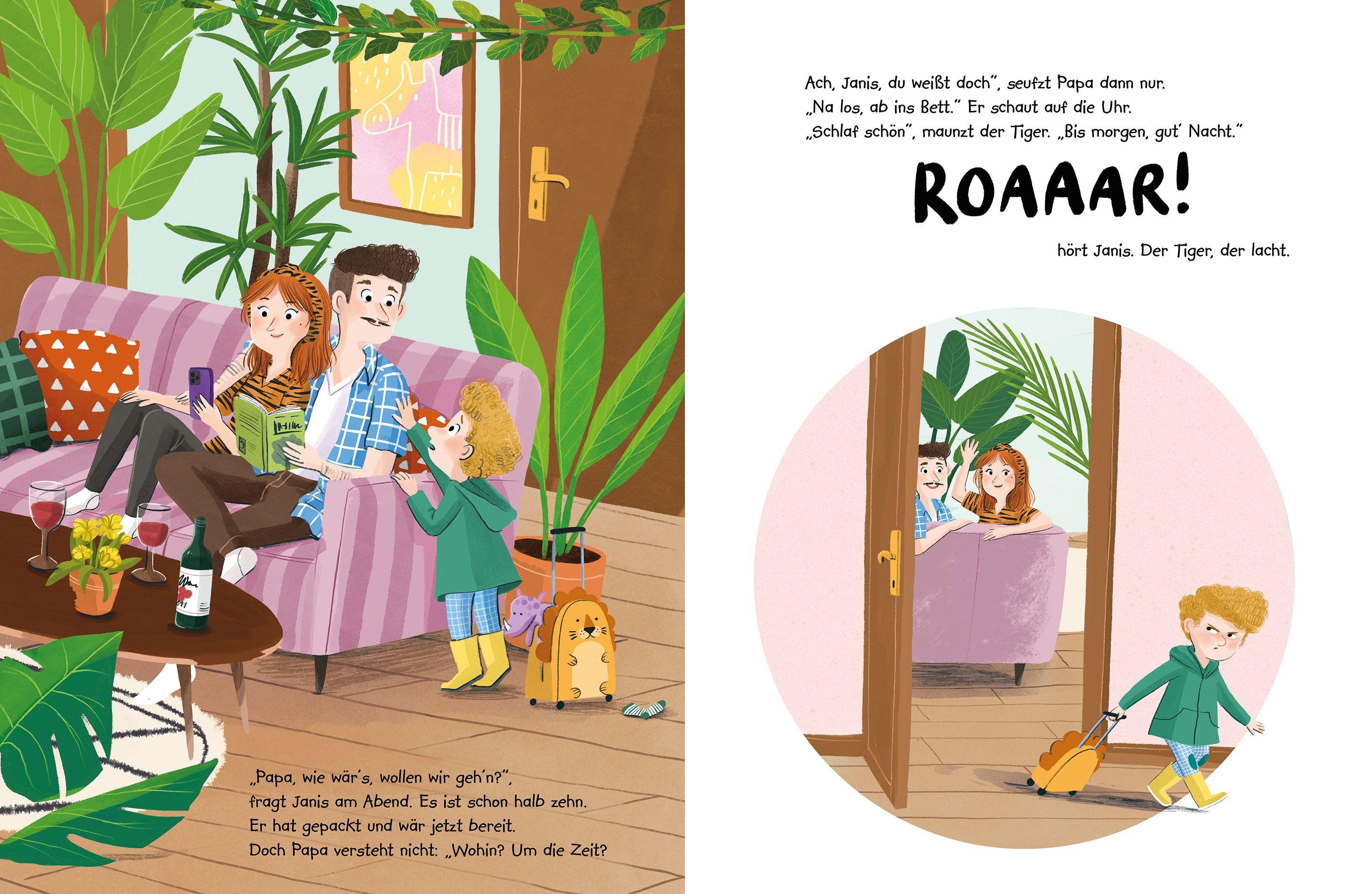 Beispielinhalt (Bild) Papa liebt jetzt einen Tiger