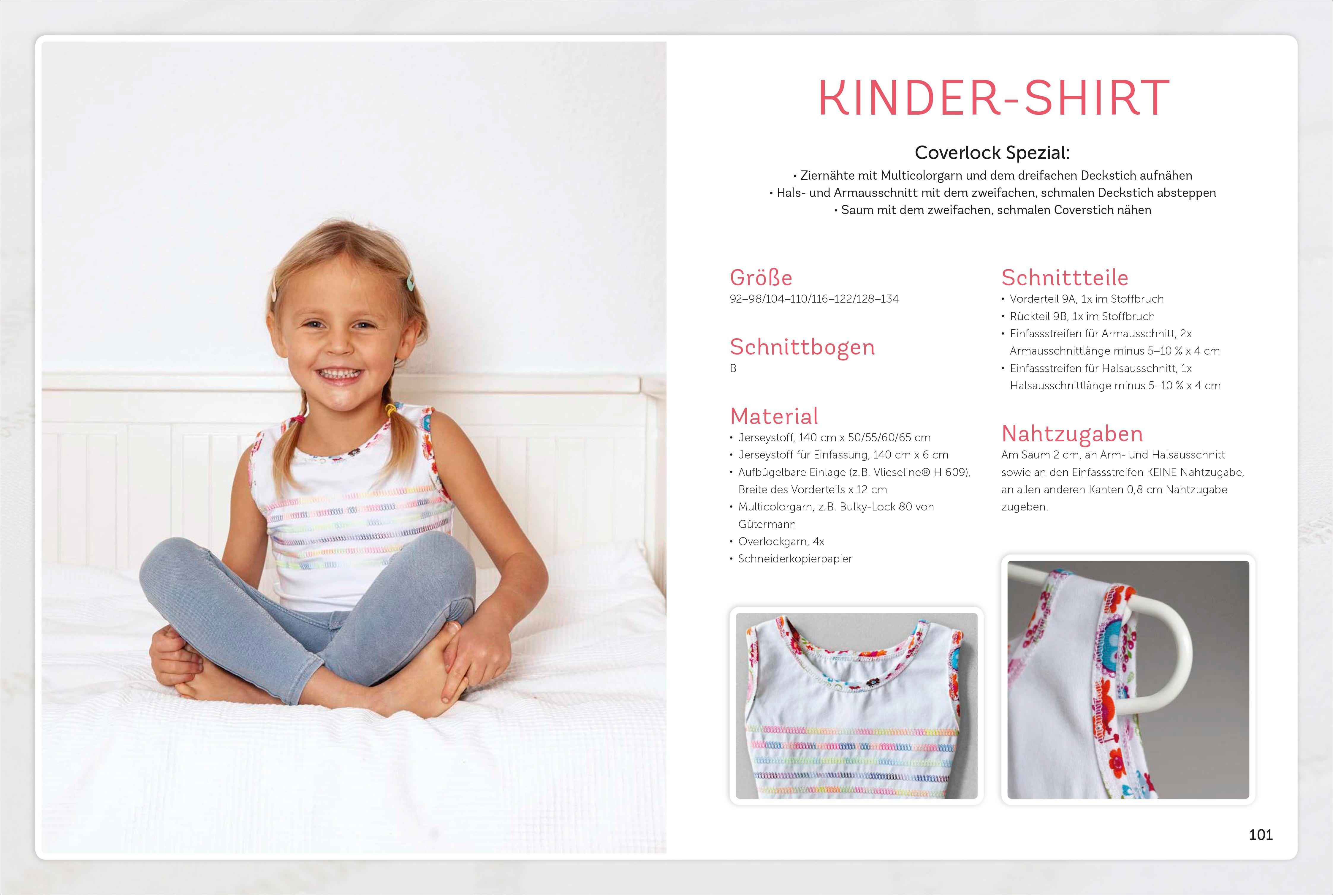 Beispielinhalt (Bild) Praxiswissen - Nähen mit dem Coverlock-Stich