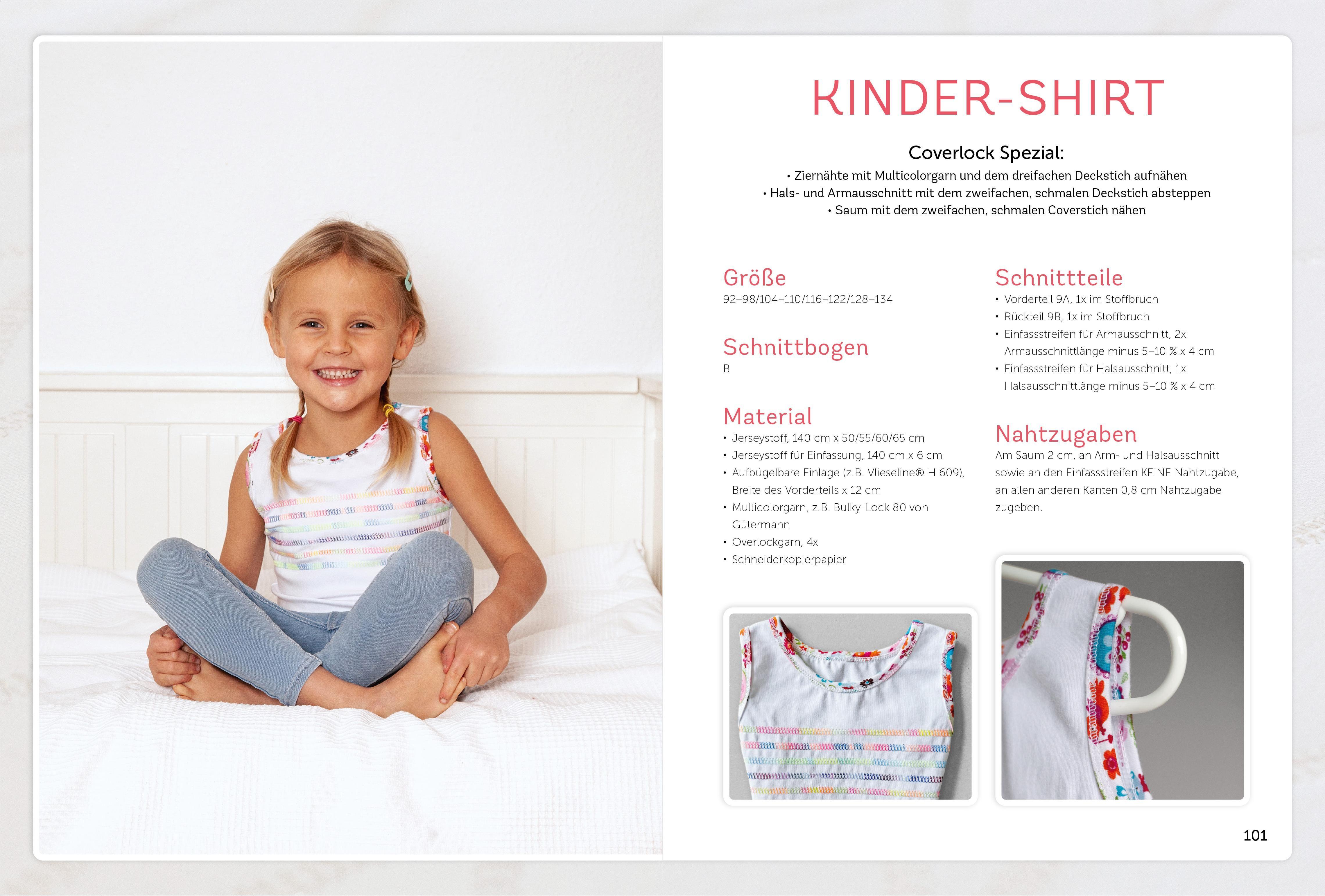 Beispielinhalt (Bild) Praxiswissen - Nähen mit dem Coverlock-Stich