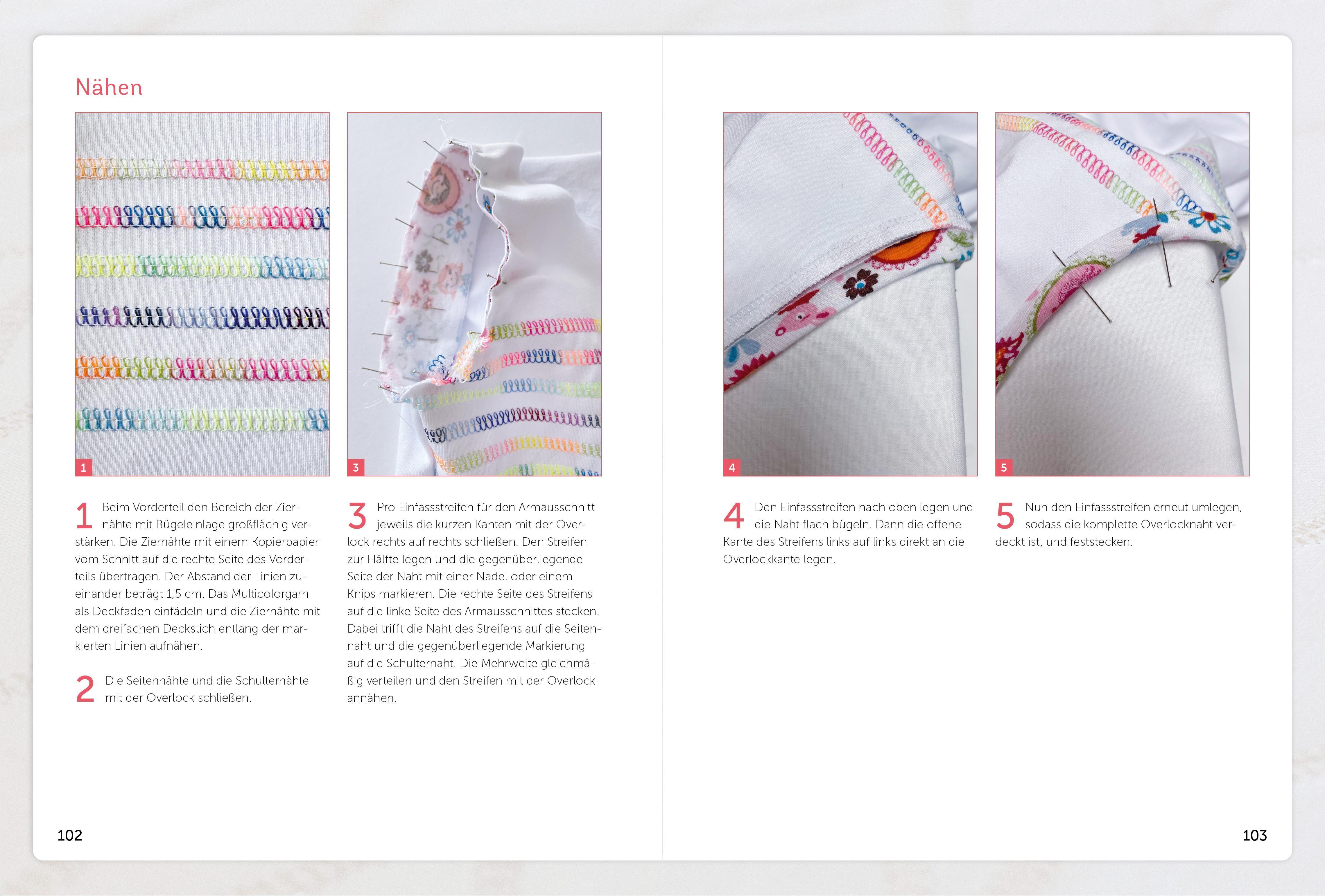 Beispielinhalt (Bild) Praxiswissen - Nähen mit dem Coverlock-Stich