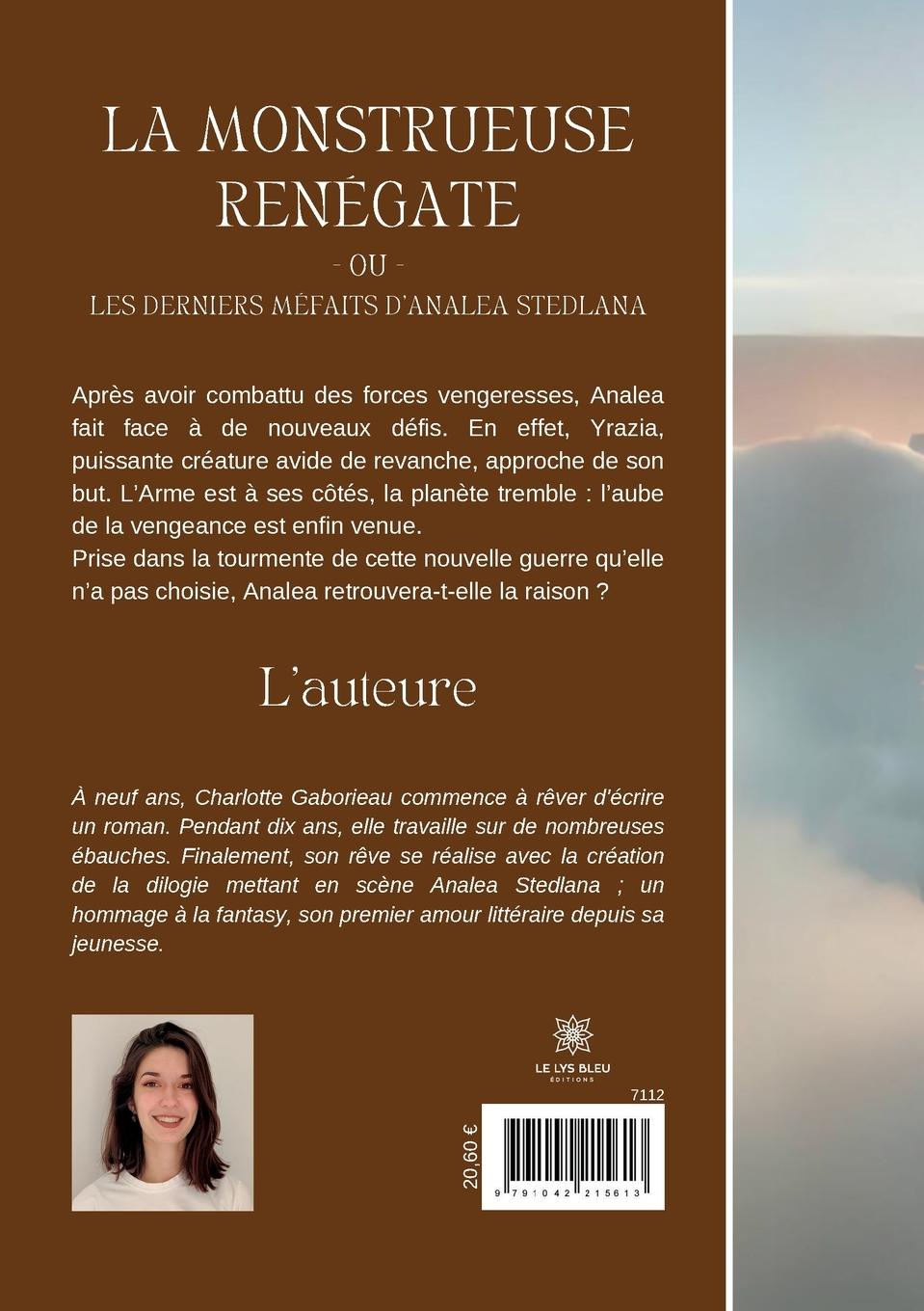 Rückseitencover La monstrueuse Renégate ou Les derniers méfaits d'Analea Stedlana