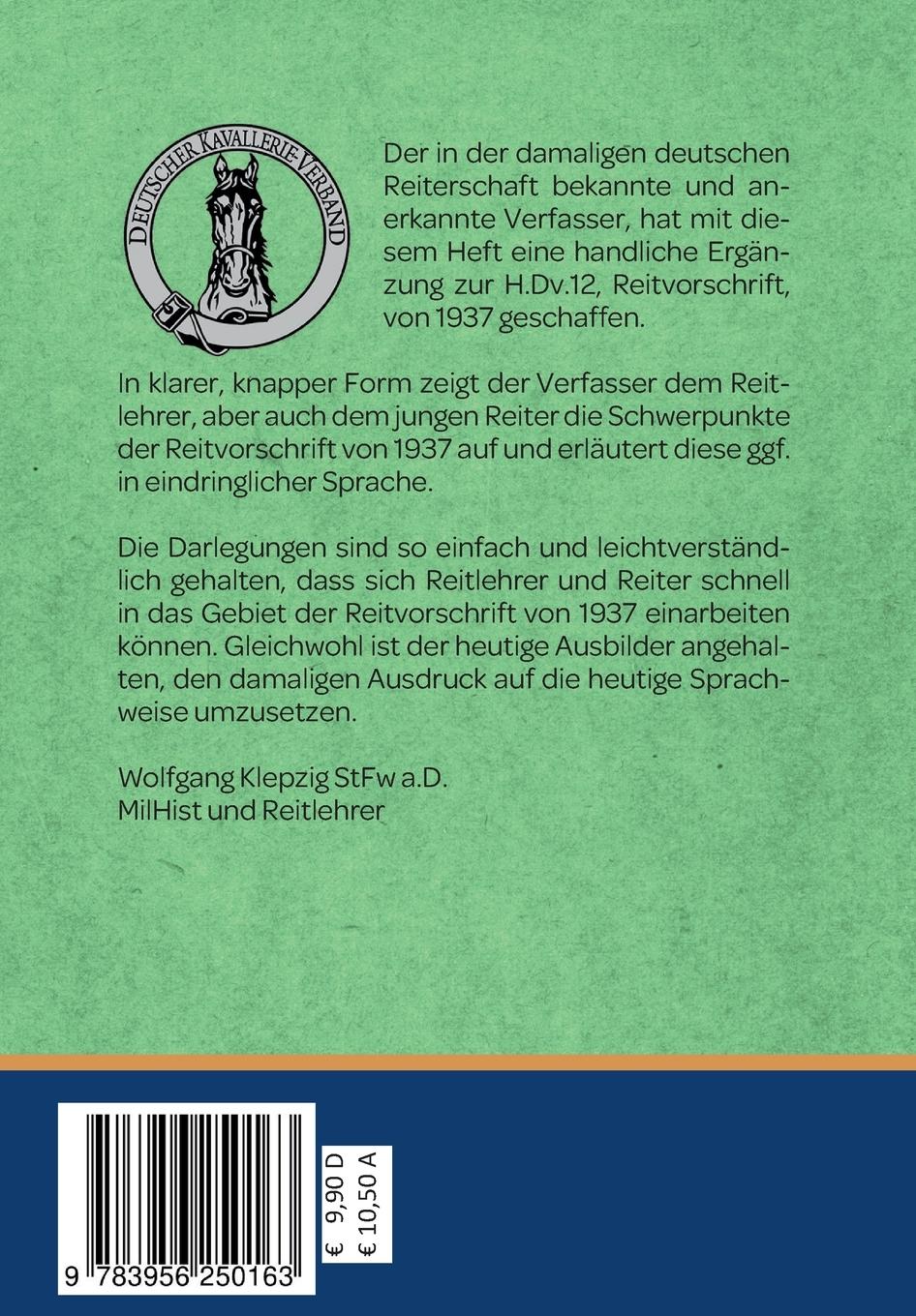 Rückseitencover Der Reitunterricht