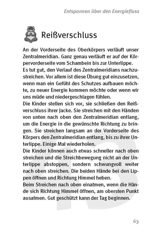 Beispielinhalt (Bild) Die 50 besten Spiele zum Durchatmen und Entspannen für 6- bis 10-Jährige
