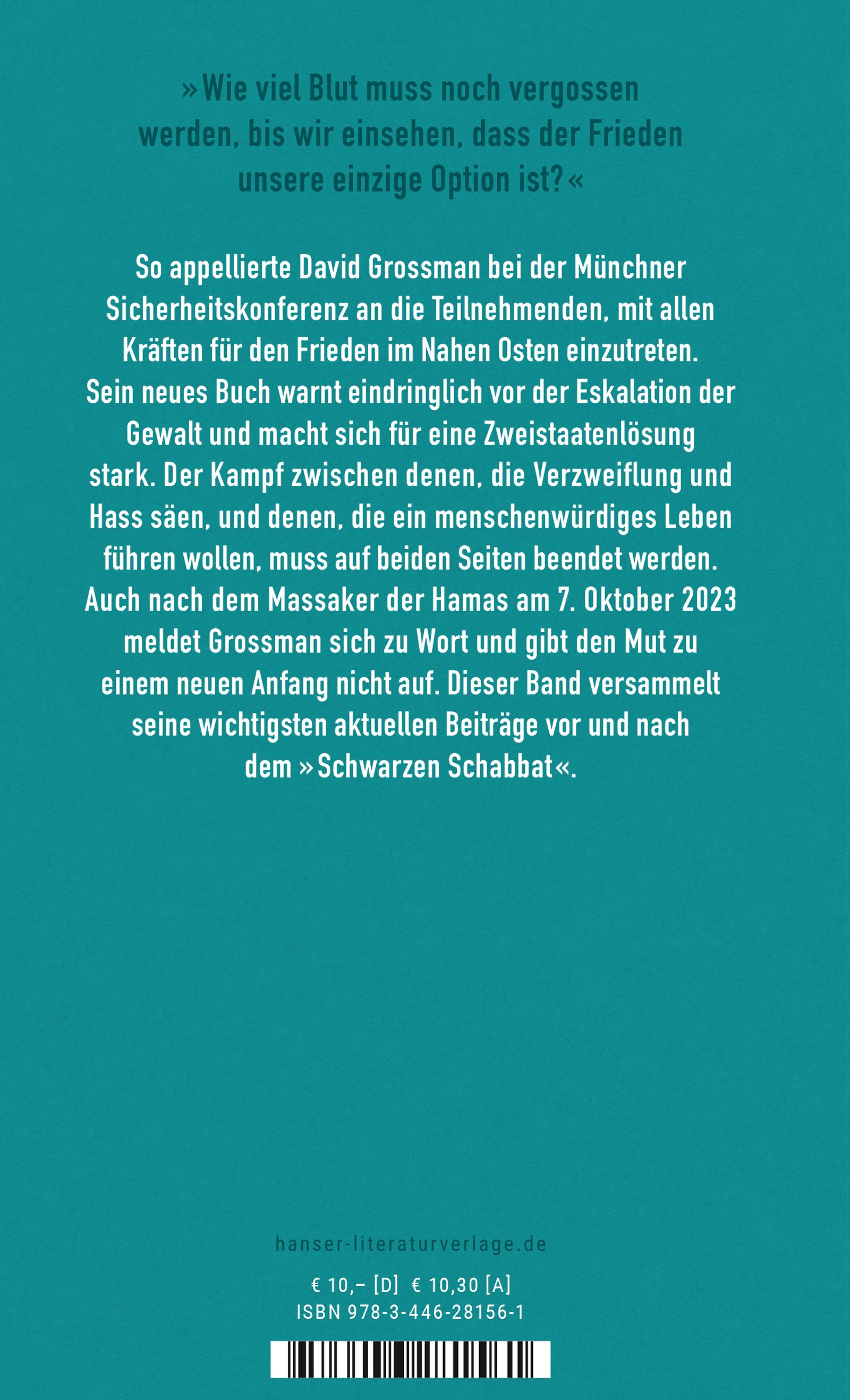Beispielinhalt (Bild) Frieden ist die einzige Option