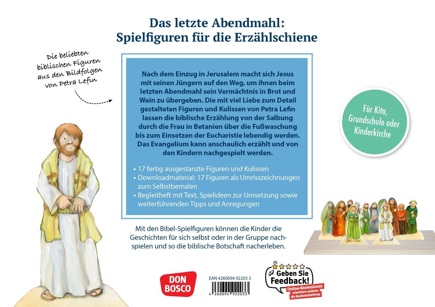 Beispielinhalt (Bild) Gründonnerstag: Das letzte Abendmahl. Erzählschienen-Figurenset