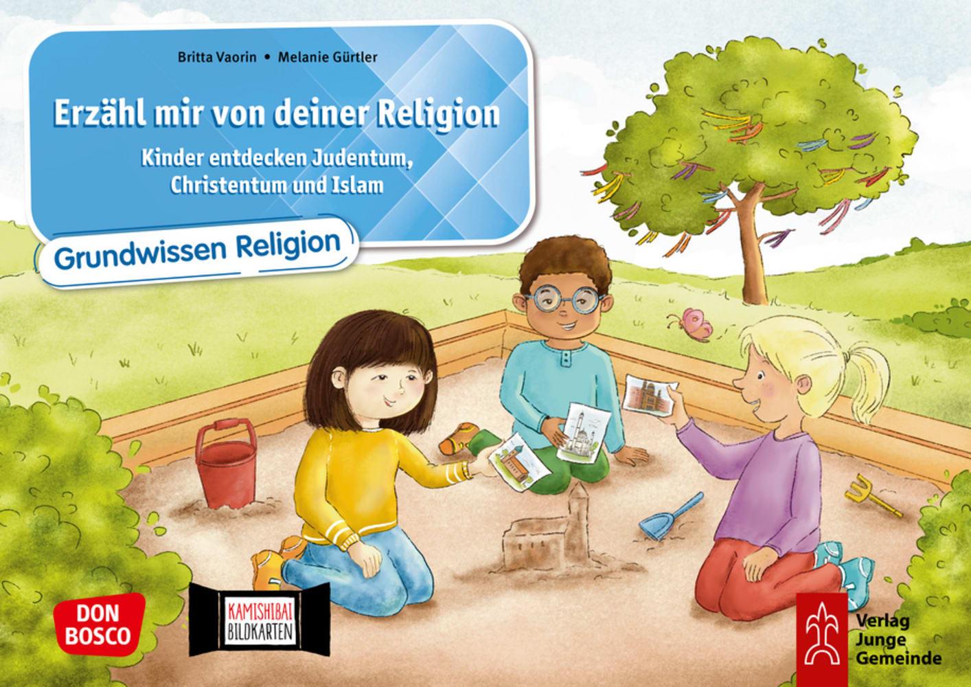 Vorderes Coverbild Erzähl mir von deiner Religion. Kamishibai Bildkartenset
