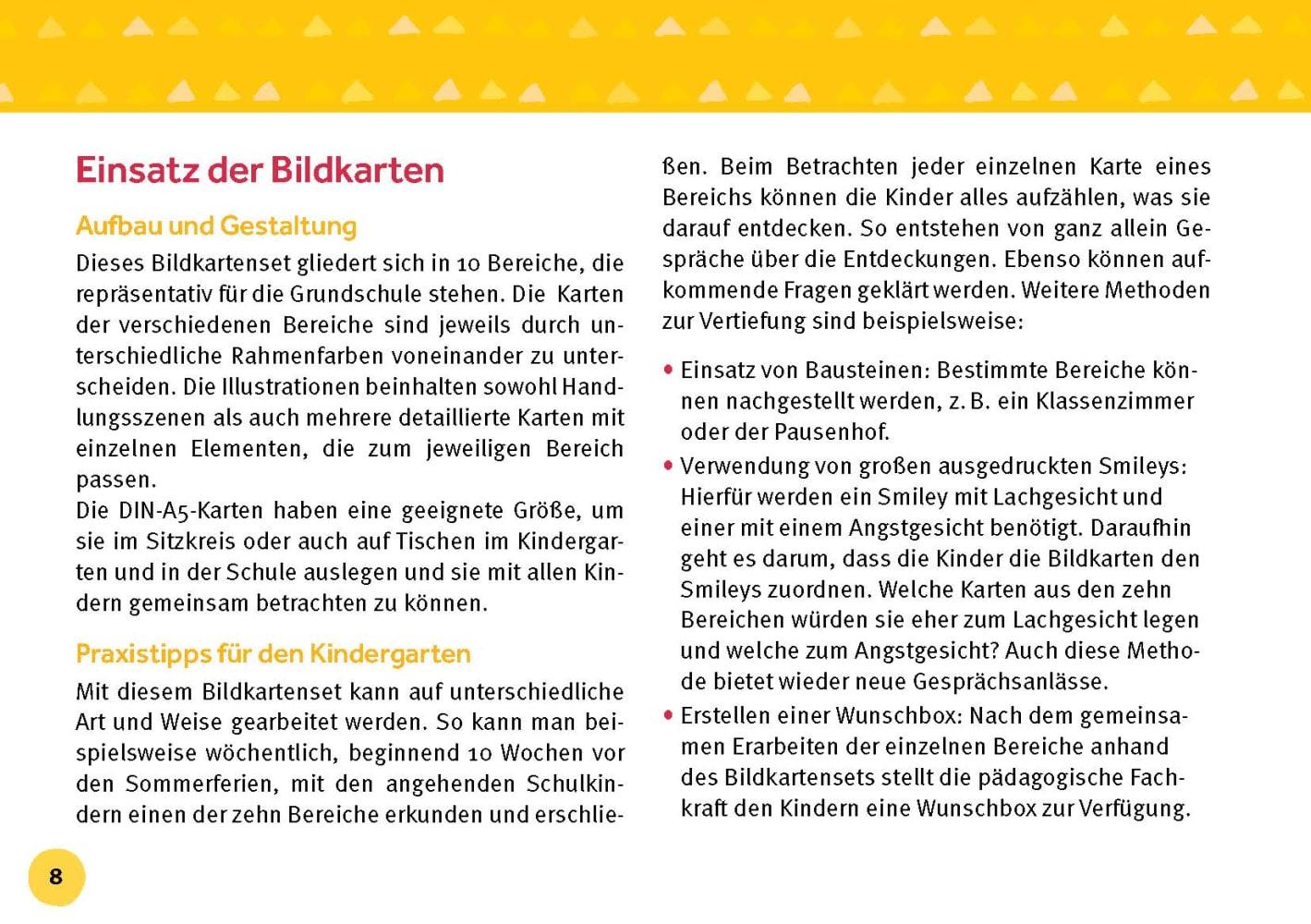 Beispielinhalt (Bild) Unser Tag in der Schule